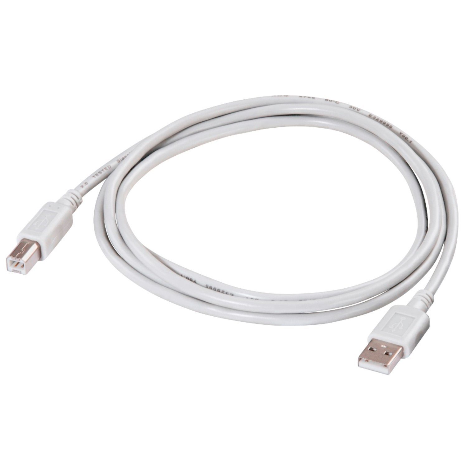 Hama USB-Anschlusskabel 1,5m Grau USB-Kabel, USB Typ A,USB Typ A, Keine, USB 2.0-Kabel, Doppelt geschirmt, vergoldet, Für PC, Notebook, Drucker