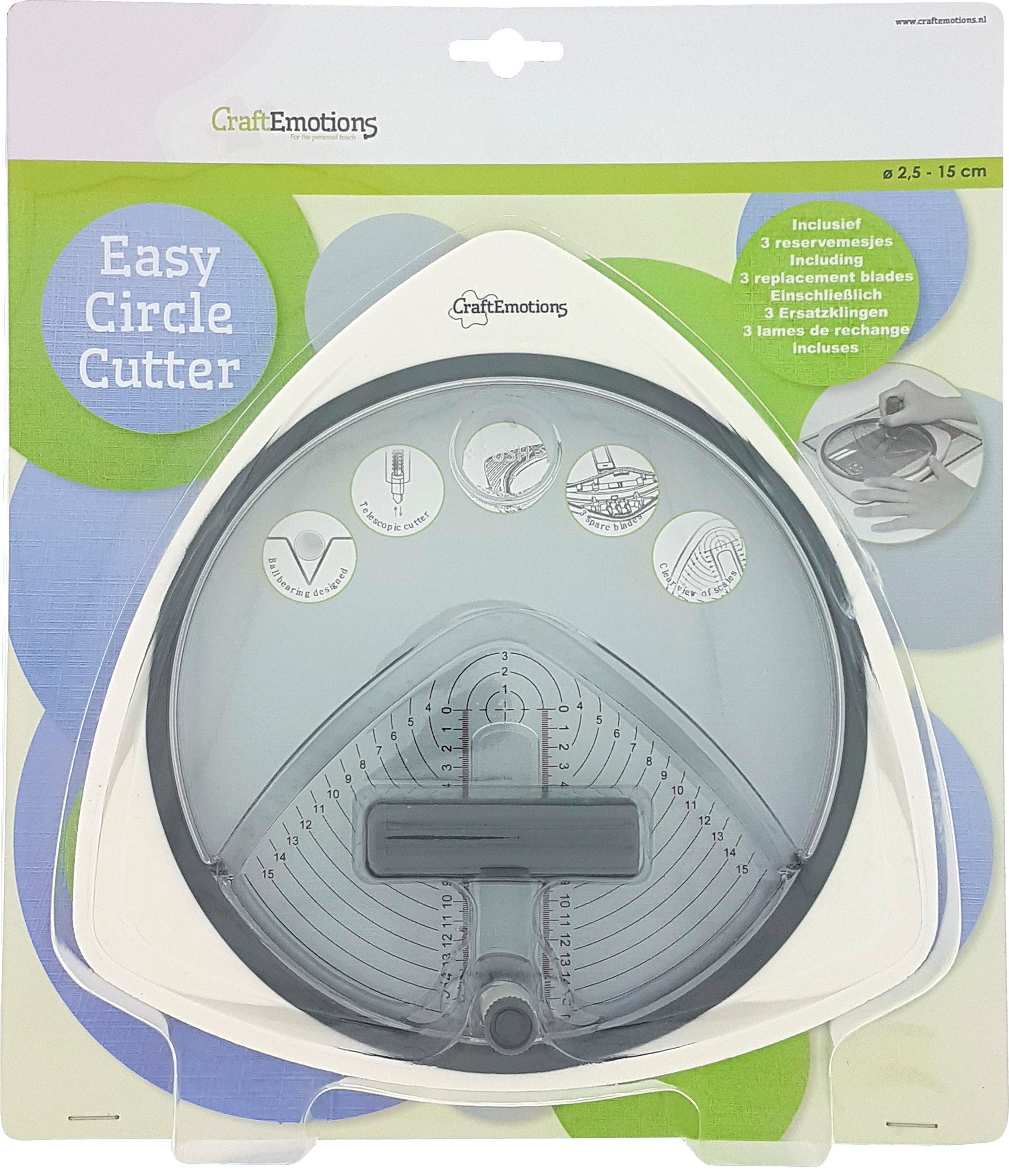 CraftEmotions Teppichmesser Easy Circle Cutter, 22 cm