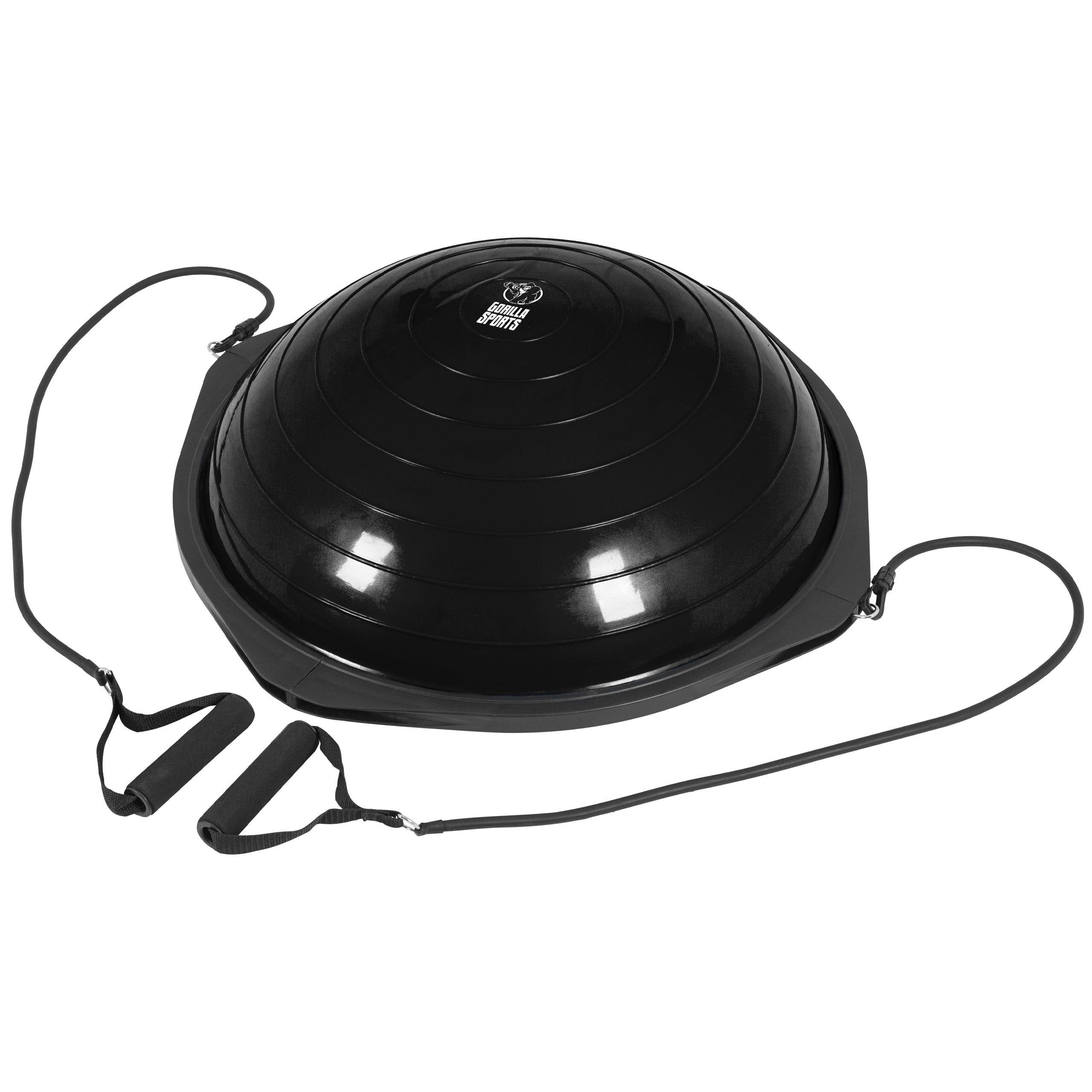 GORILLA SPORTS Balanceboard Balance-Trainer 66,5 cm mit Bändern und Pumpe, bis 500 kg