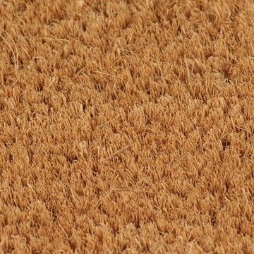 Fußmatte Fußmatte Natur Halbrund 60x90 cm Kokosfaser Getuftet Abtreter Fuß Schu, vidaXL, Rechteck, Höhe: 0 mm