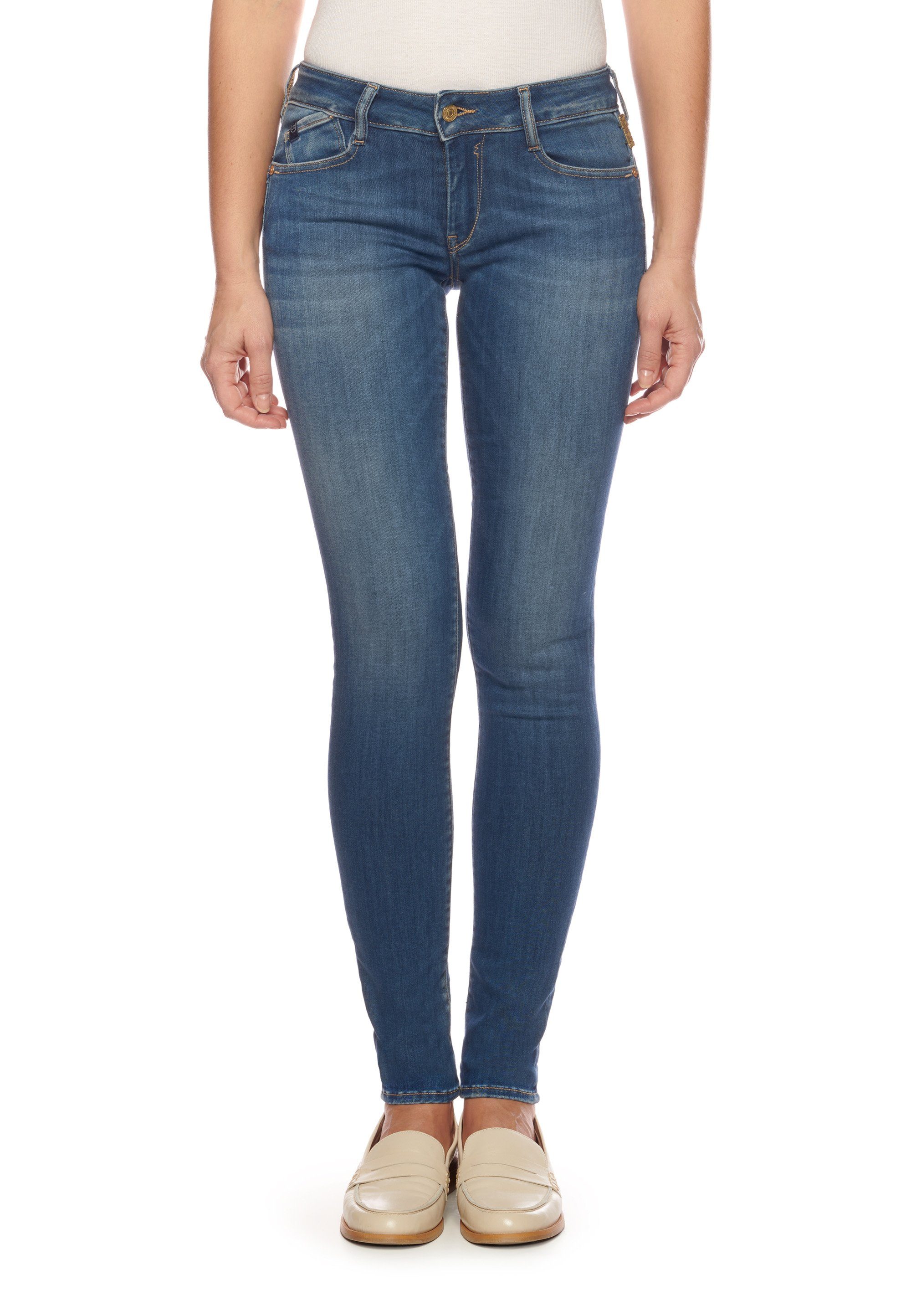 Cerises Le Bequeme temps Des Damen im Temps 5-Pocket-Design, von für Modische Jeanshose Jeans Le des klassischen cerises