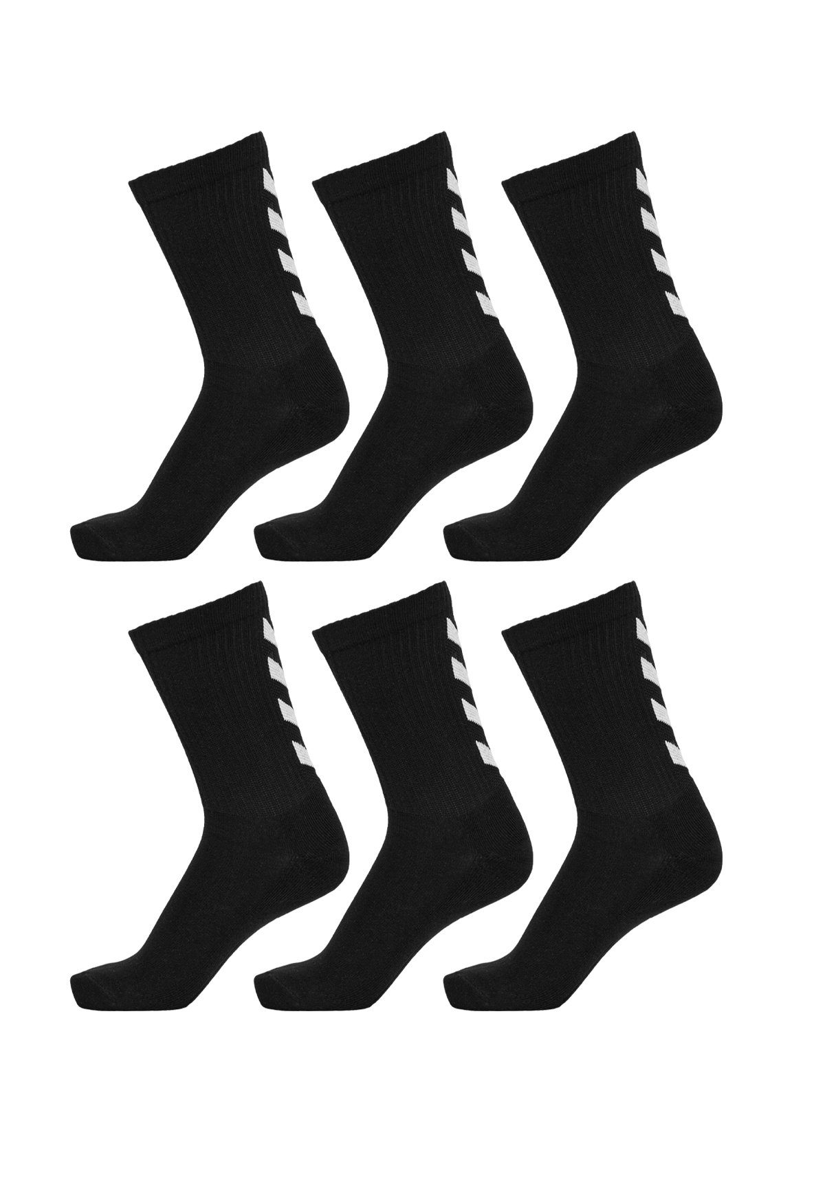 hummel Socken 6-er Pack Sport Socken Lange Basic Socken FUNDAMENTAL (6-Paar, sportlich) 5789 in Schwarz-2