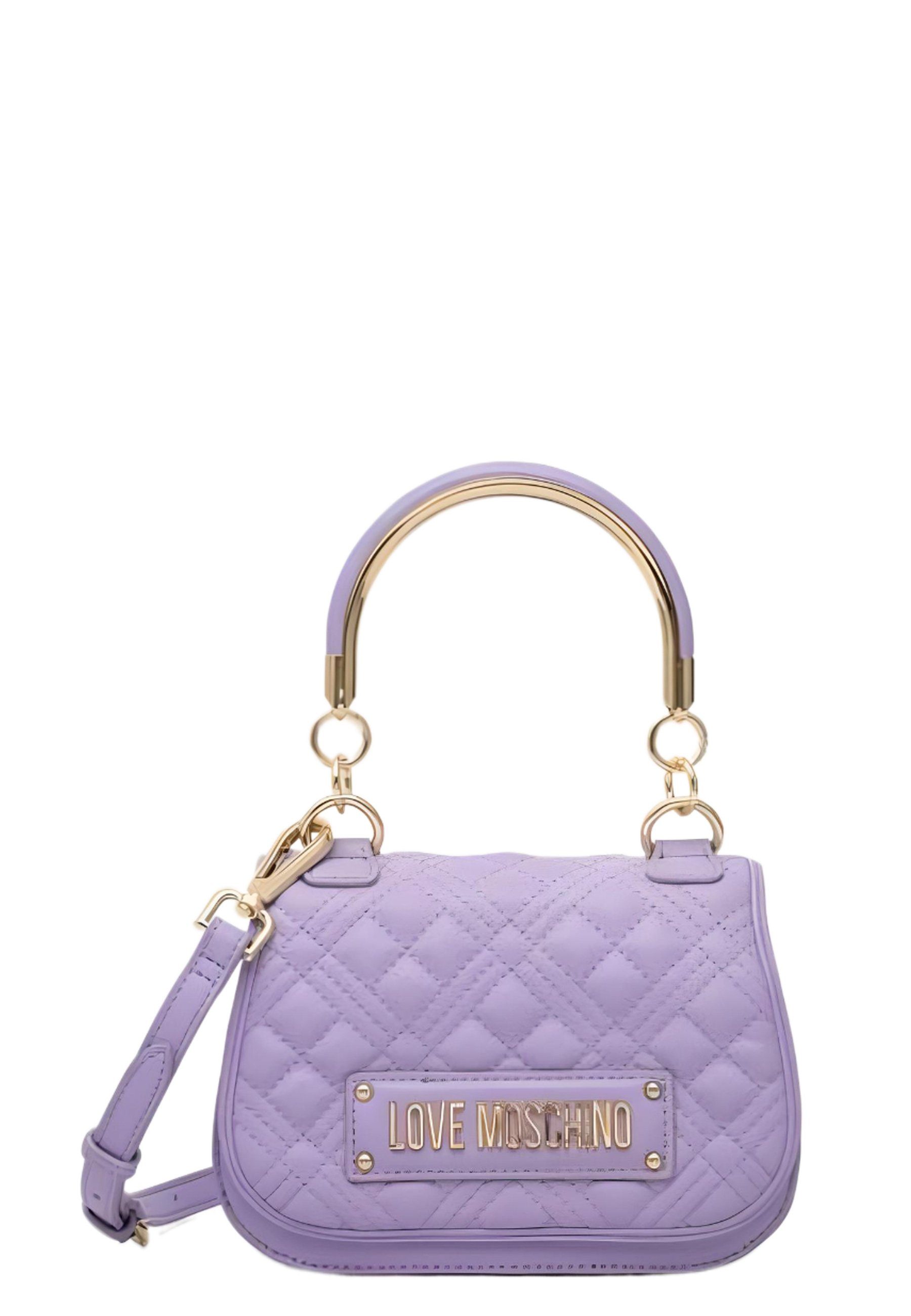 MOSCHINO LOVE Schultertasche lilla Quilted Borsa