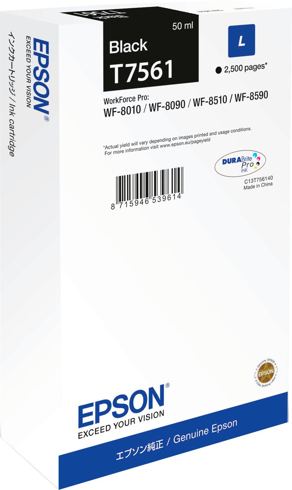 Image of Epson »L Black T7561« Tintenpatrone (1-tlg)