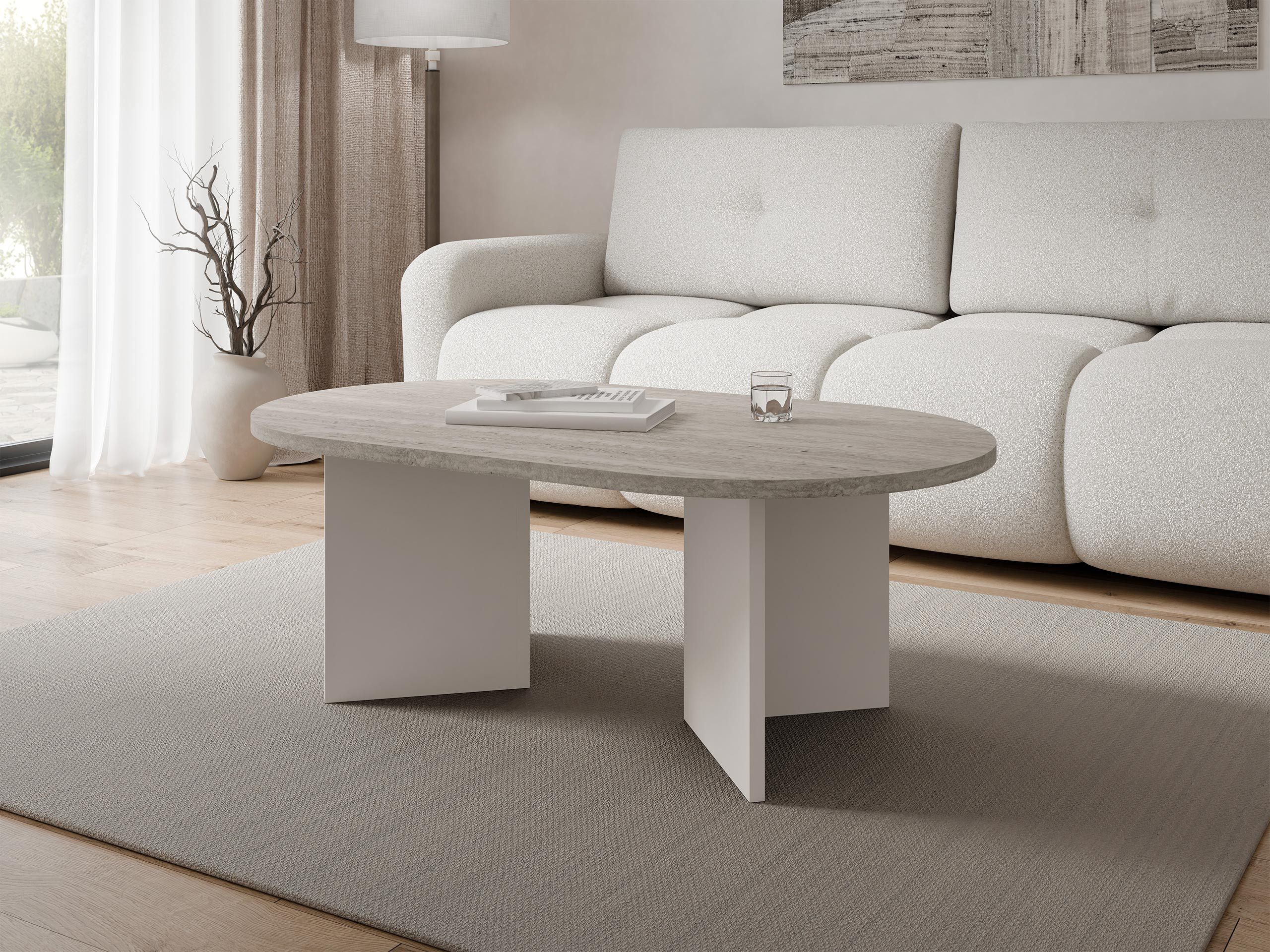 MIRJAN24 Couchtisch Gelizo 22 mm, 110x65x42 cm