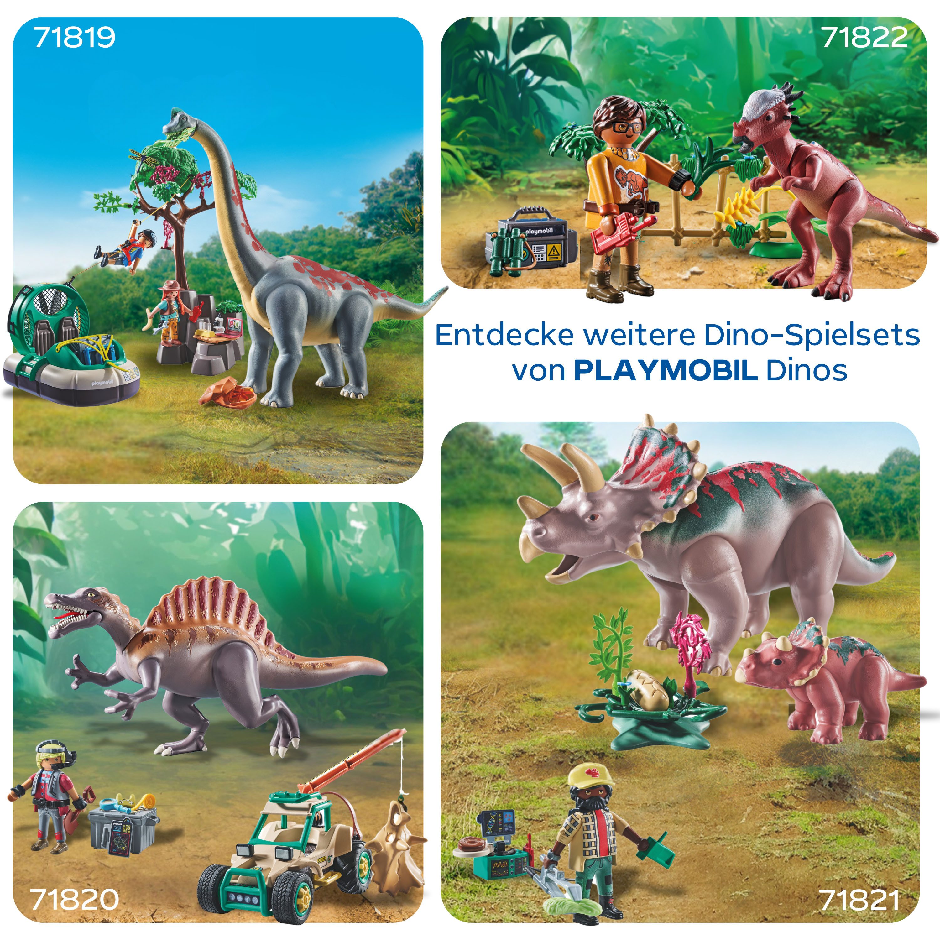 Playmobil® Spinosaurus-Angriff auf Dino-Ausgrabung (71820), Playmobil Dinos Konstruktions-Spielset, (60 St) – Bild 5 von 5