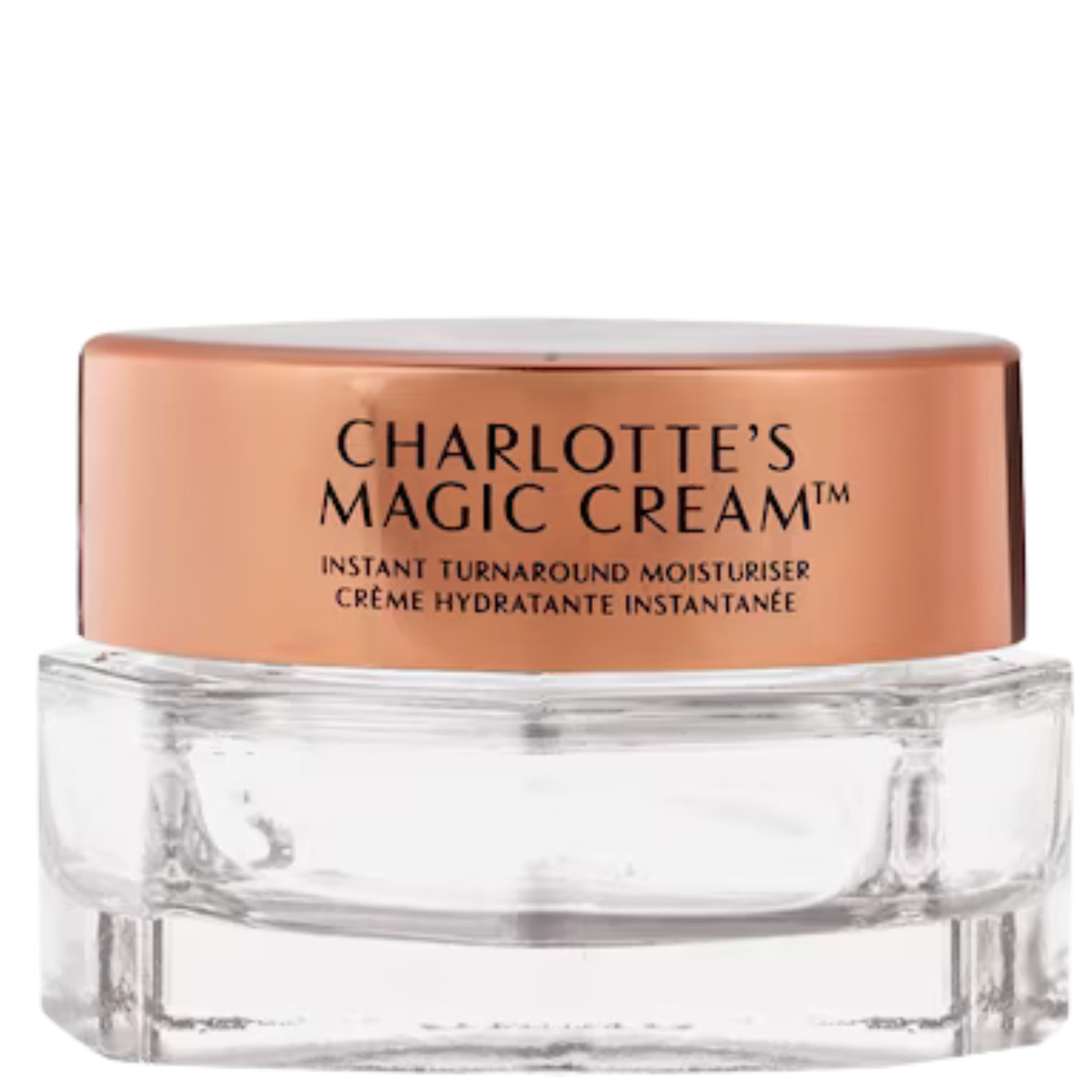 CHARLOTTE TILBURY Feuchtigkeitscreme Charlotte’s Magic Cream 15ml, Intensiv feuchtigkeitsspendende Creme für sofortigen Glow-Effekt