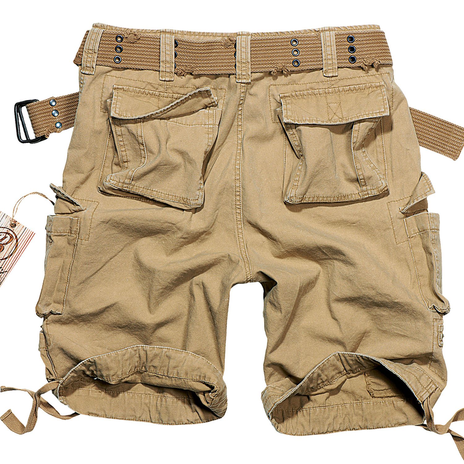 Brandit Cargoshorts Cargo Shorts kurze Hose robust schwere Qualität mit UD Bandana – Bild 2 von 3