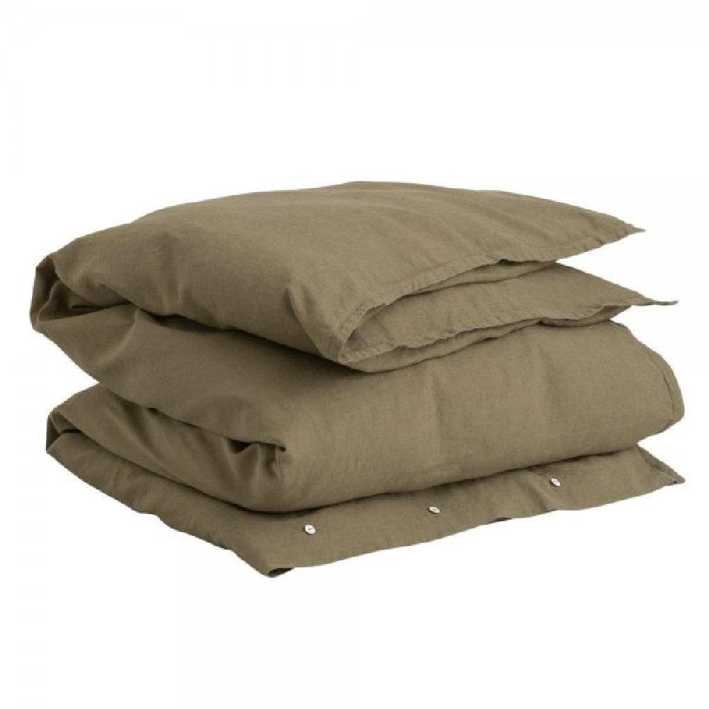 Gant Bettwäsche Gant Home Einzelbettbezug Cotton Linen Hunter Green (155x220cm)