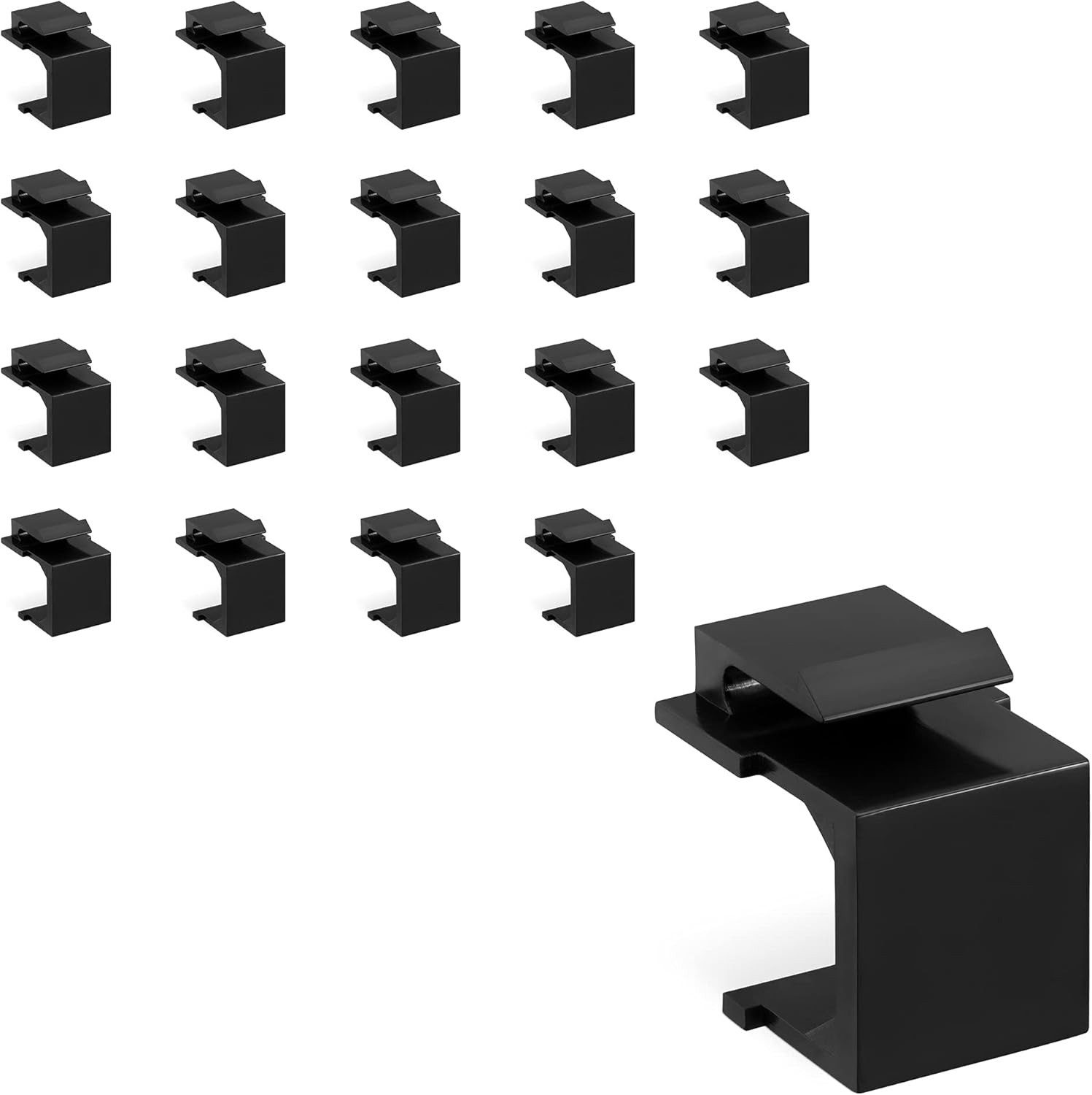 kwmobile 20x Keystone-Blindabdeckung - Buchsenabdeckung Set Netzwerkkabel, (19.80 cm), 20x Keystone Modul Blindabdeckung