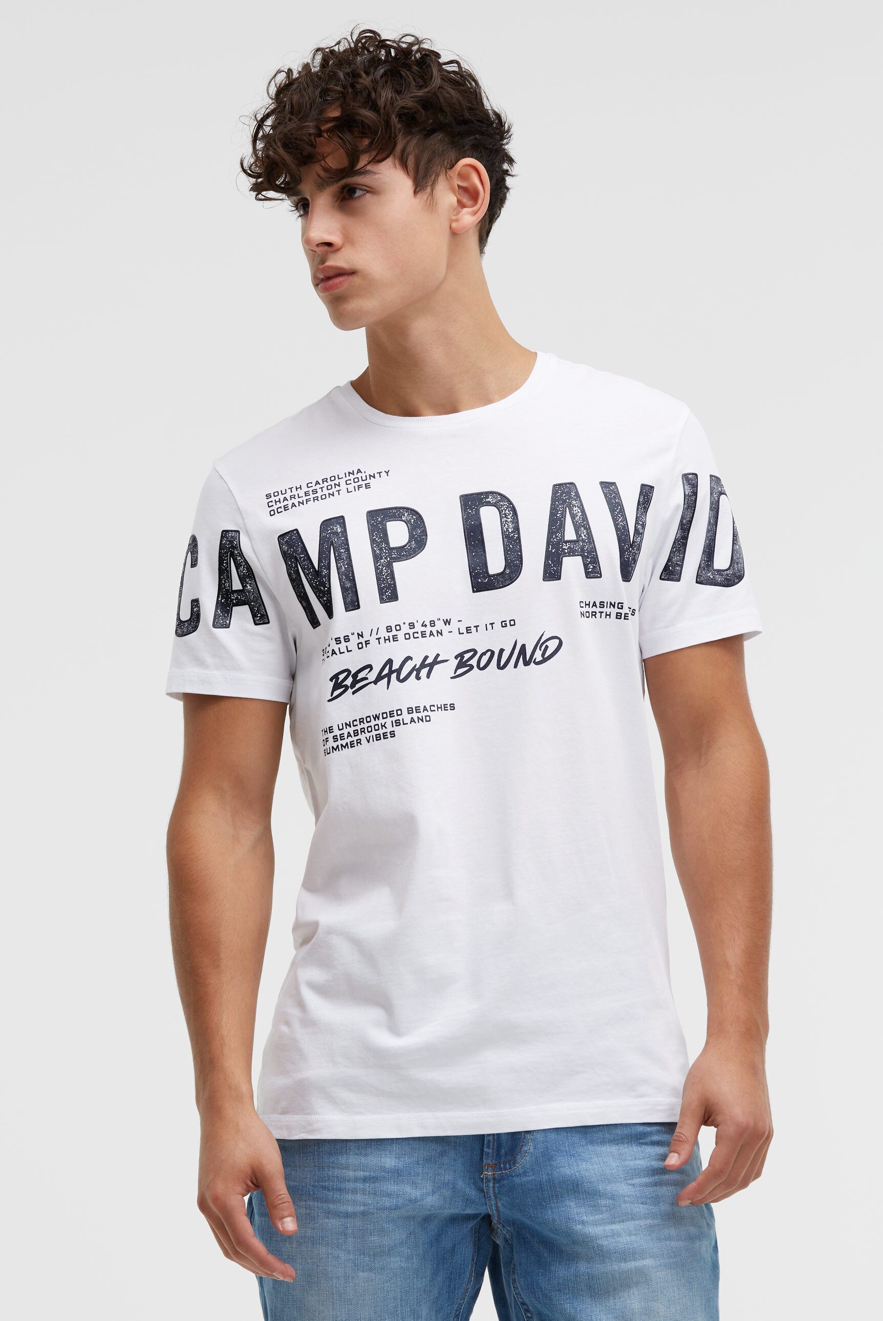 CAMP DAVID Rundhalsshirt mit Baumwolle