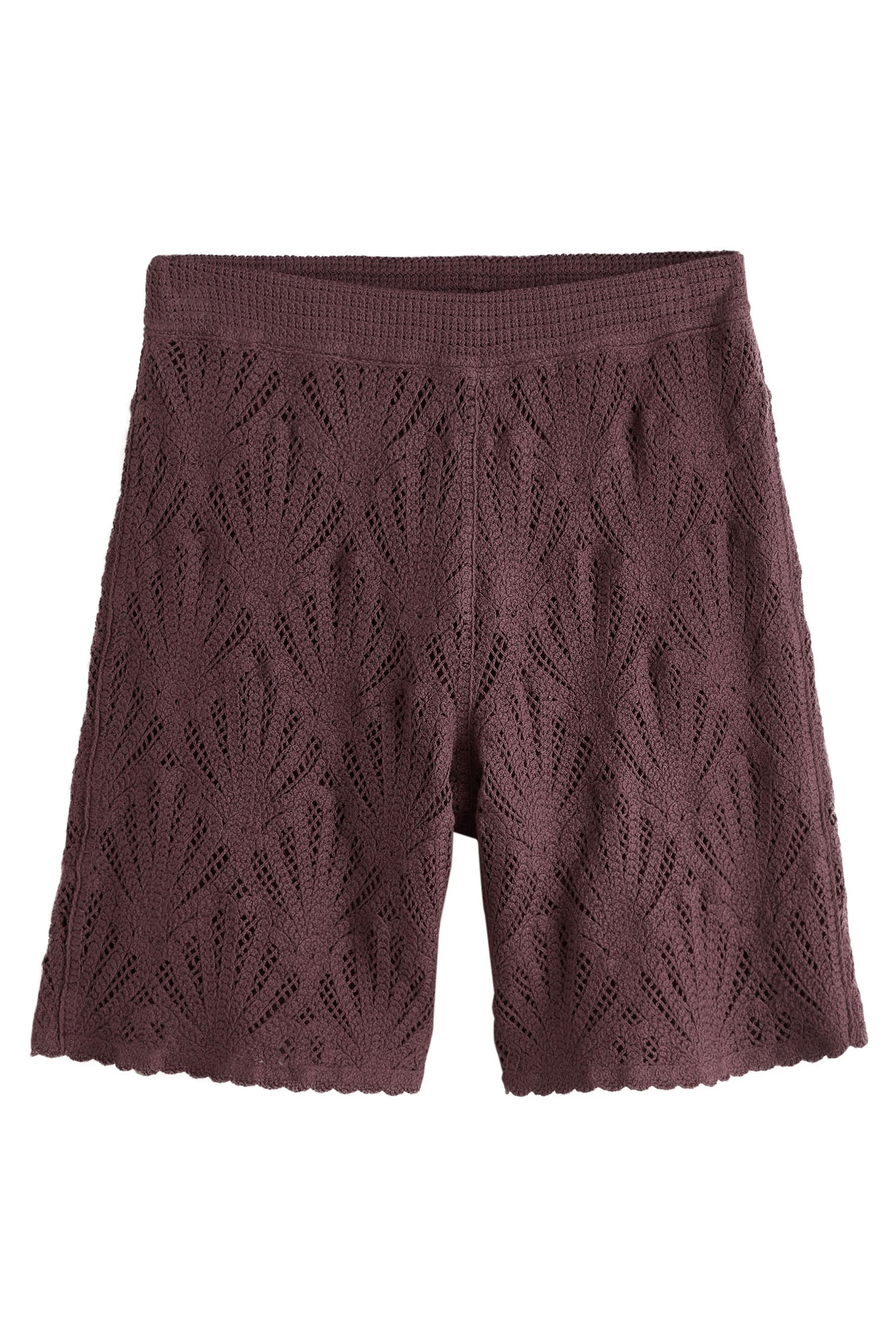 Next Bermudas Knielange Co-Ord Bermudashorts mit Häkelbesatz (1-tlg)