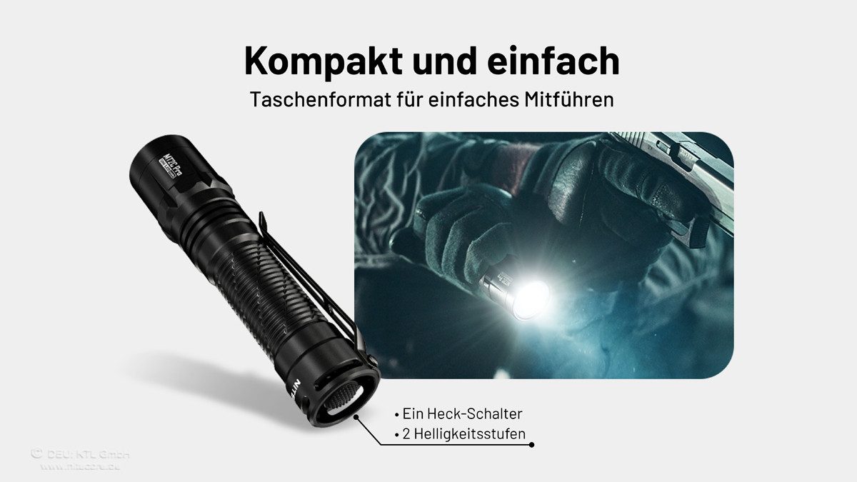 Nitecore Taschenlampe MT2C PRO - 1800 Lumen Taschenlampe (1-St)