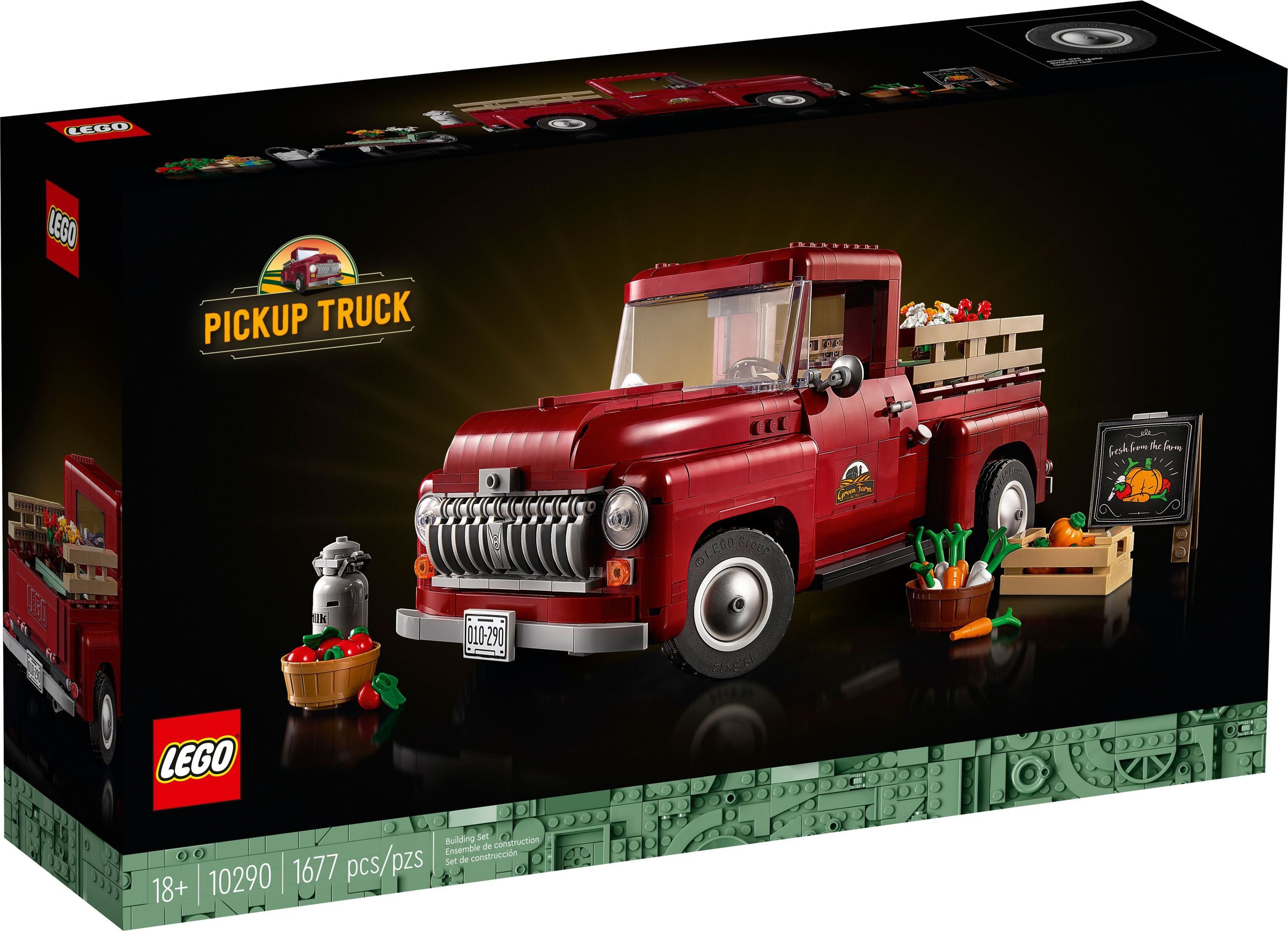 LEGO® LEGO® Icons Creator Expert Pickup - 10290 NEU! Teile 1677x Spielbausteine, (Bausteine, 1677 St., Kreativ-Set), Made in Europe