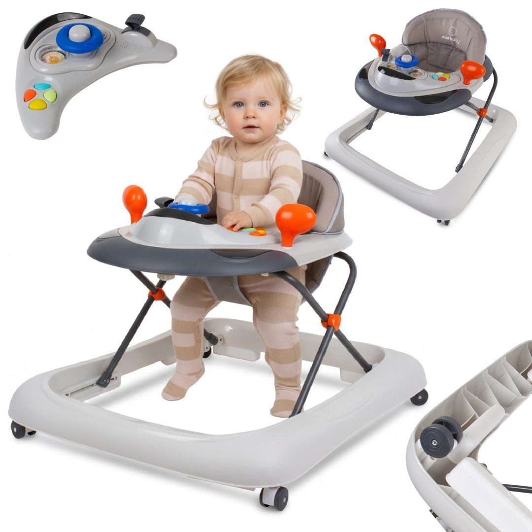Sun Baby Lauflernhilfe SUN BABY Lauflernwagen 3-fach höhenverstellbar 6-12 M. - Grau