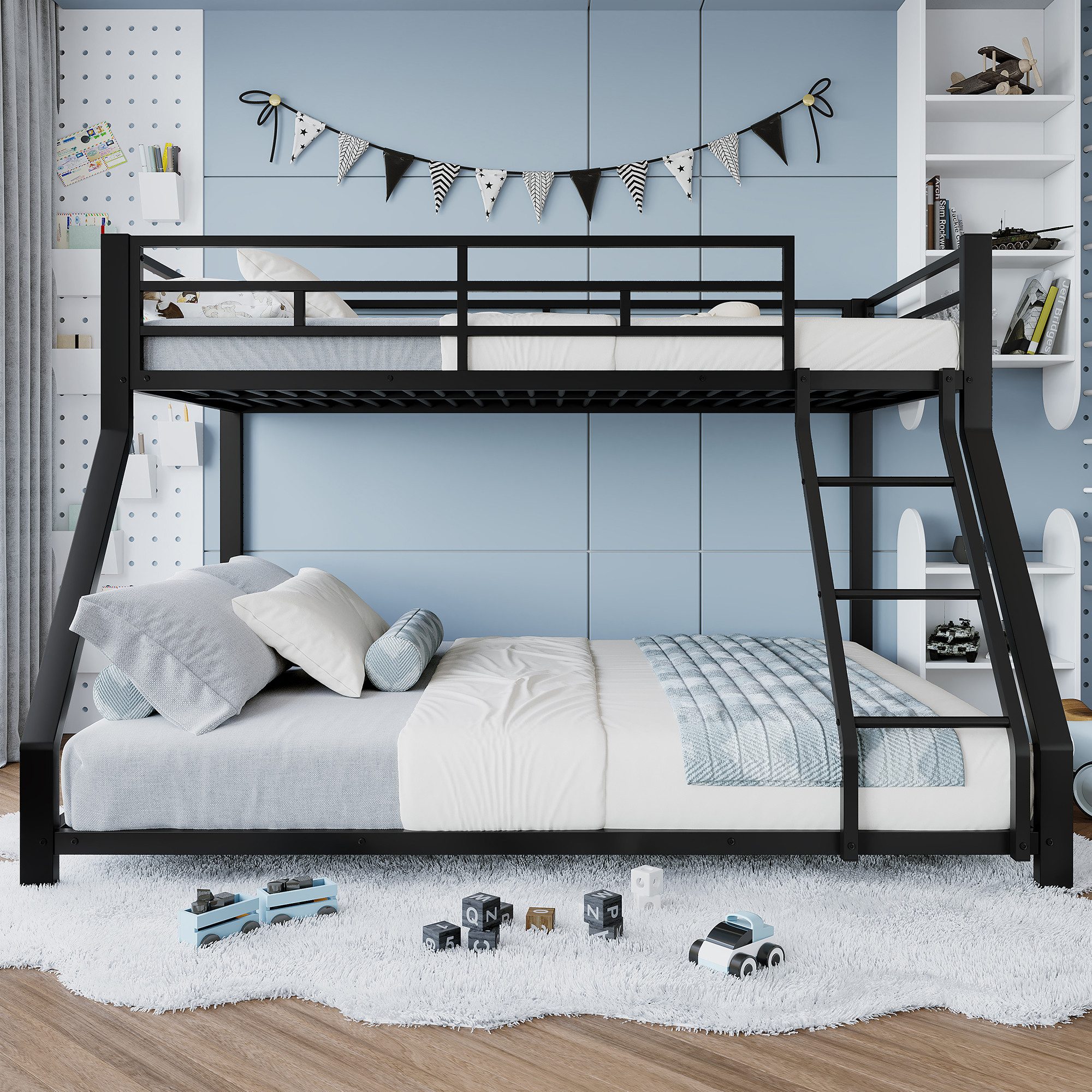 OKWISH Kinderbett Metallbettgestell,Jugendbett Etagenbett (90x200cm & günstig online kaufen