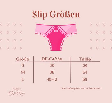 Elegant Love Tangaslip Damen-Tangas: Bequeme Dessous mit niedriger Taille, Brasilien Slip (Set, 6-St., 6er-Pack Baumwoll-Panties) Tangas/V-Strings, Höschen Lingerie für Damen, Unterwäsche, Unterhosen