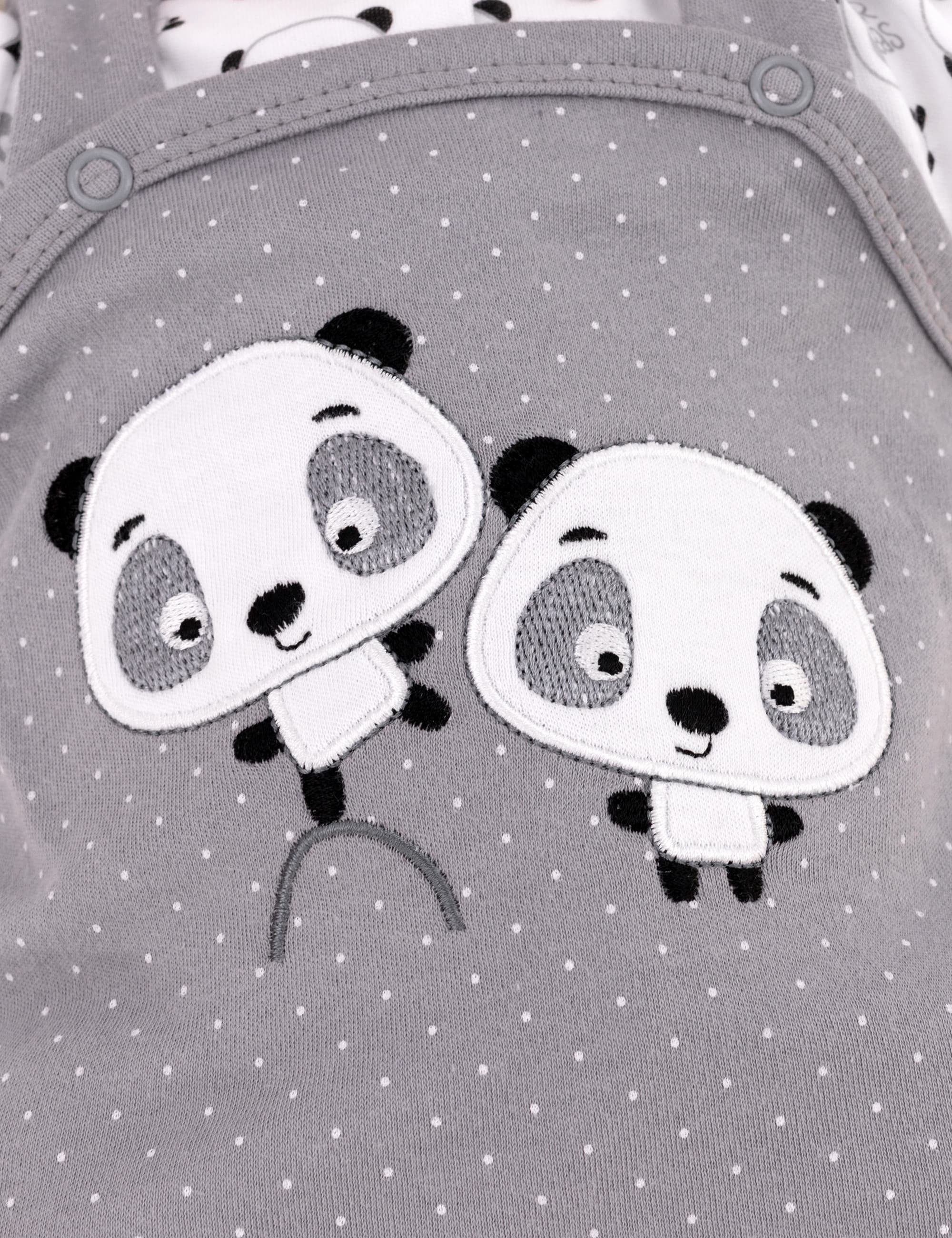 Teile) Hose Baby (Set, Panda Sweets Shirt 1-tlg., Set 2 Punkte &