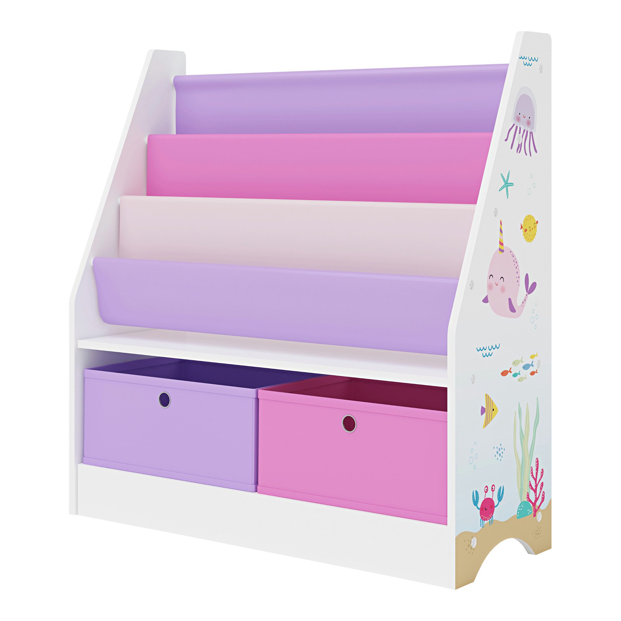 en.casa Bücherregal, »Neda« Kinderregal 74x71x23 cm günstig online kaufen