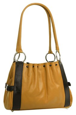 Samantha Look Henkeltasche, echt Leder, Made in Italy