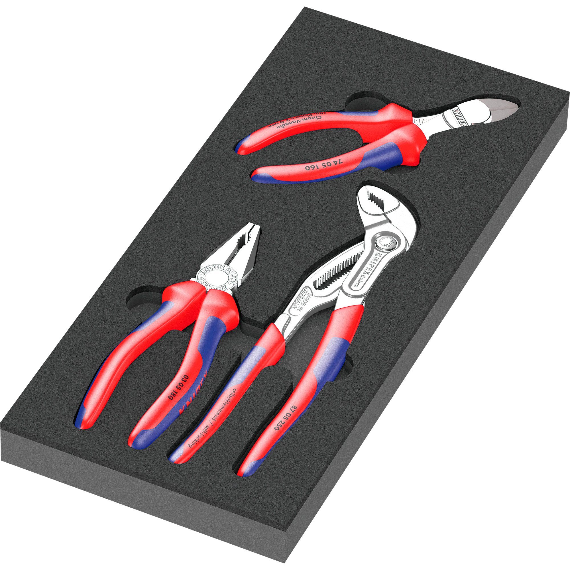 Wera Greifzange Wera 9780 Schaumstoffeinlage KNIPEX Zangen-Set 1