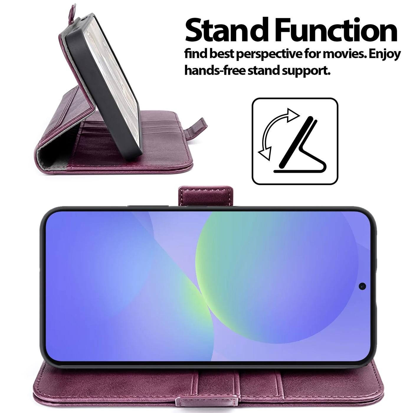 CoolGadget Handyhülle Book Case Elegance Tasche für Samsung Galaxy A57 5G 6,7 Zoll, Hülle Magnet Klapphülle Flip Case für Samsung A57 5G Schutzhülle