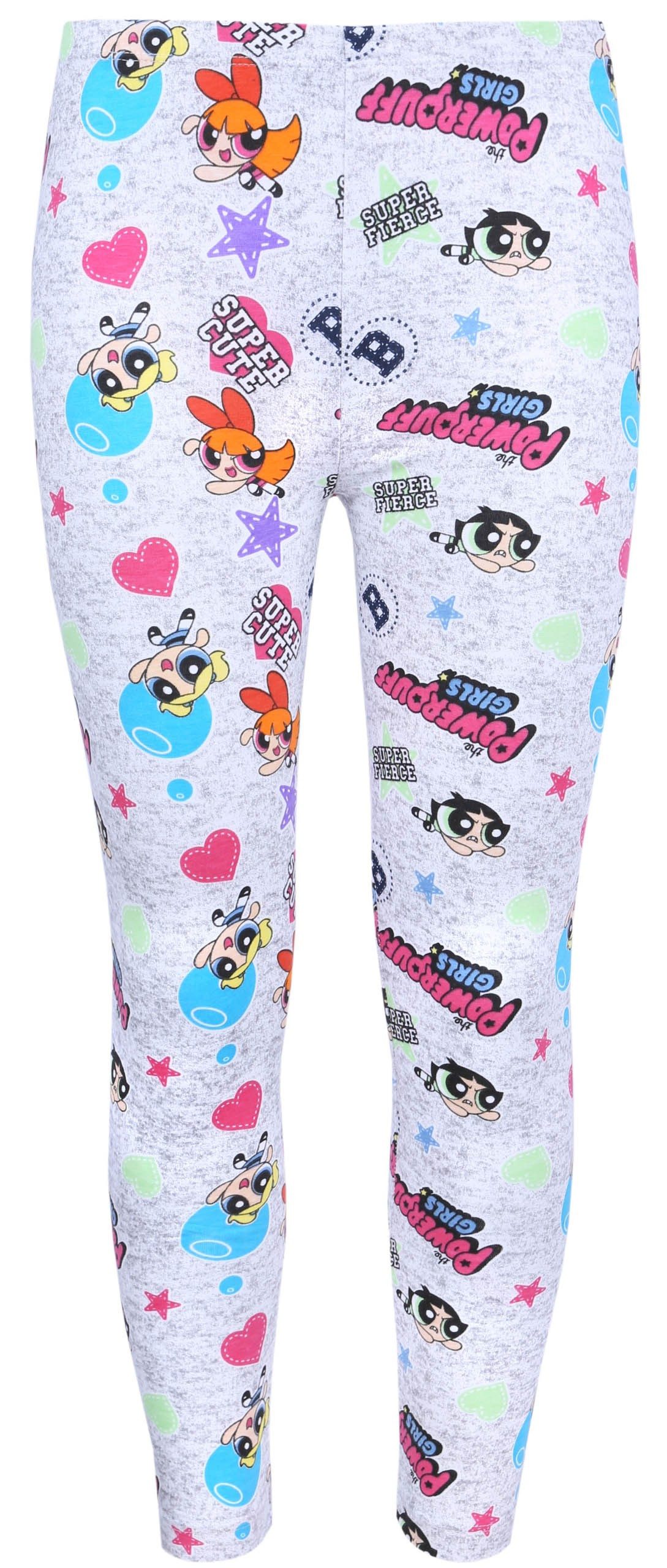 7/8-Leggings Graue Leggingshose aus Mischstoff Powerpuff Girls 4 Jahre