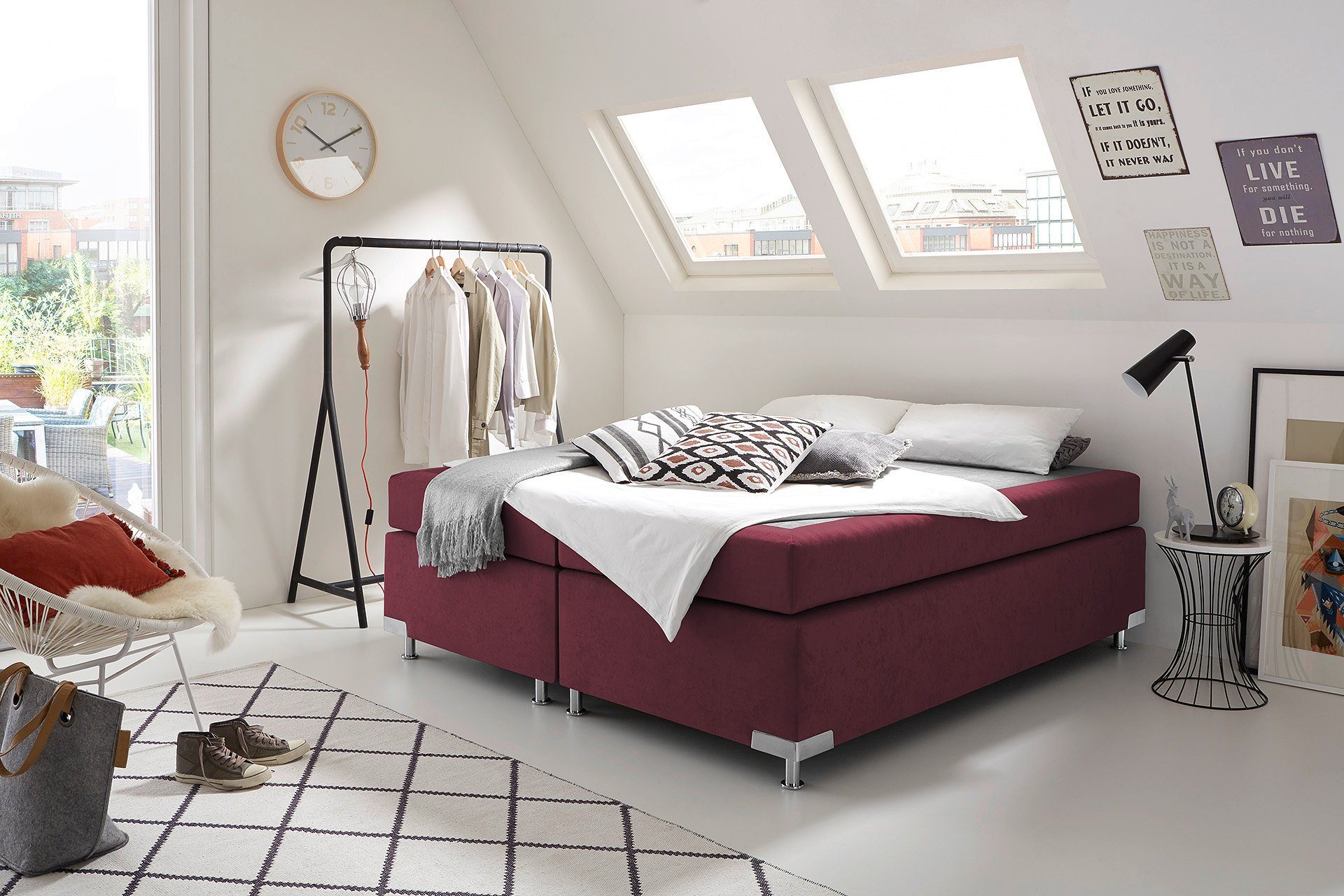 Westfalia Schlafkomfort Boxspringbett Holland, ohne Kopfteil, günstig online kaufen