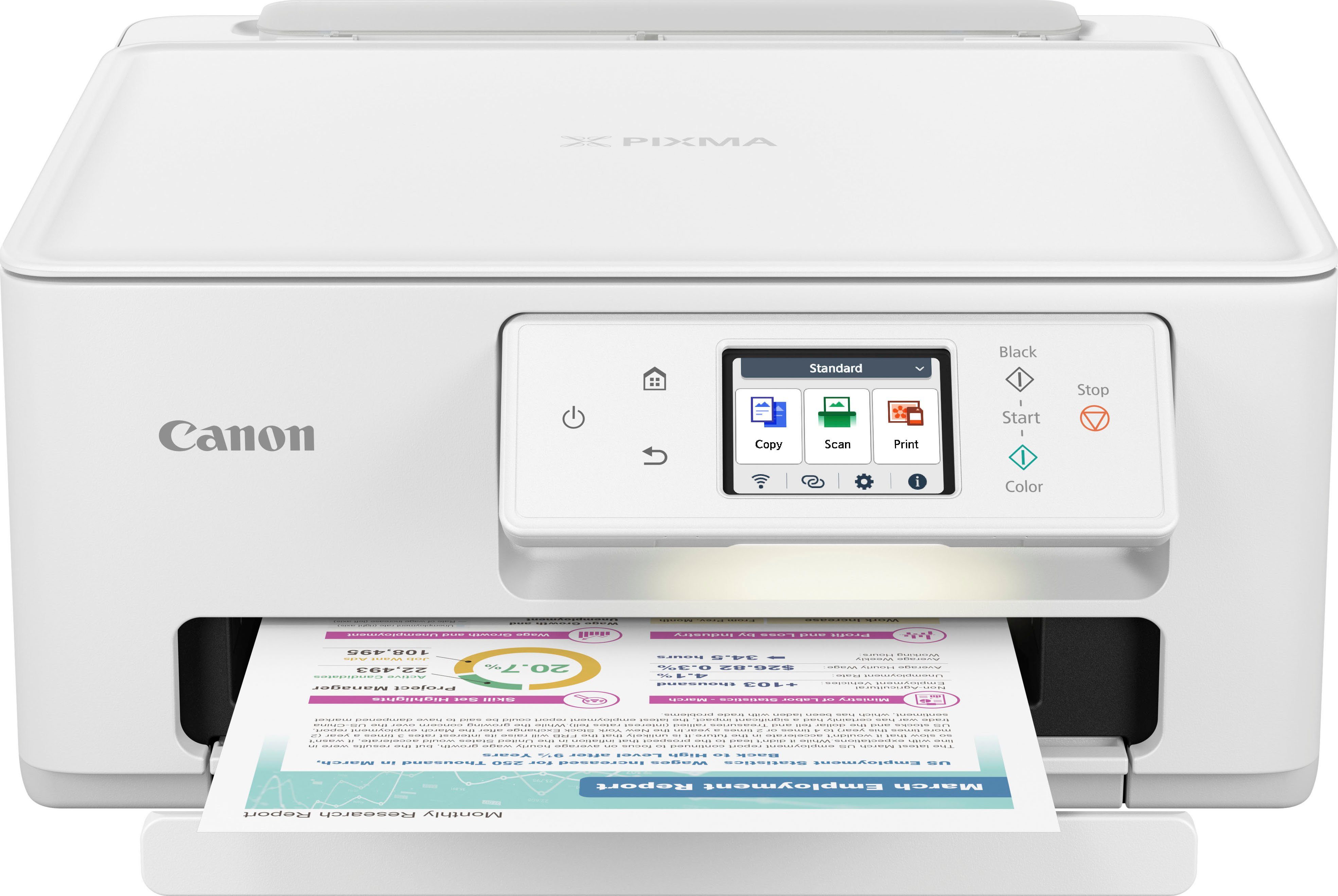 Canon PIXMA TS7650i Multifunktionsdrucker, (WLAN (Wi-Fi), Wi-Fi Direct, Kompaktes und schnelles 3in1 Tintenstrahl-Multifunktionsgerät)