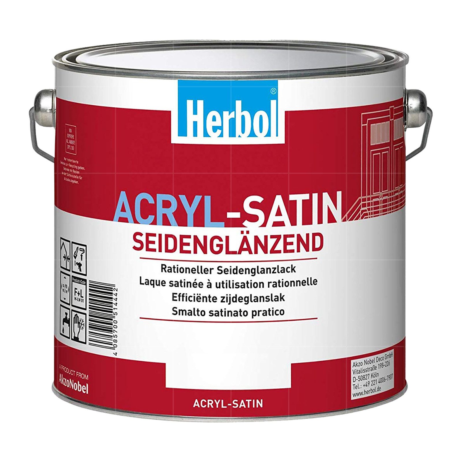 Herbol Lack Herbol Acryl Satin 0,75 LTR