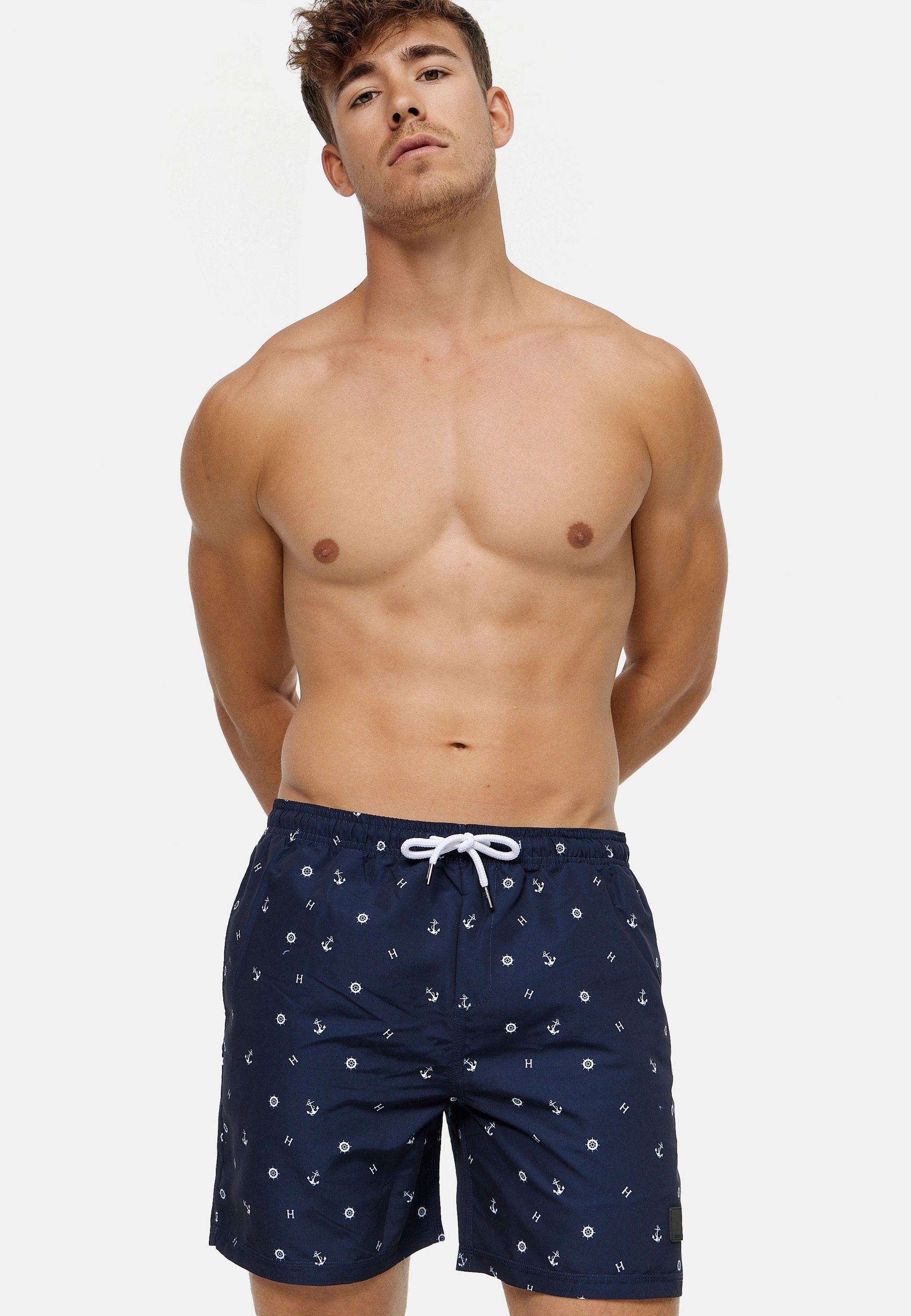 Indicode Badeshorts Herren Maya Schwimmshorts Männer mit detailreichem Must günstig online kaufen