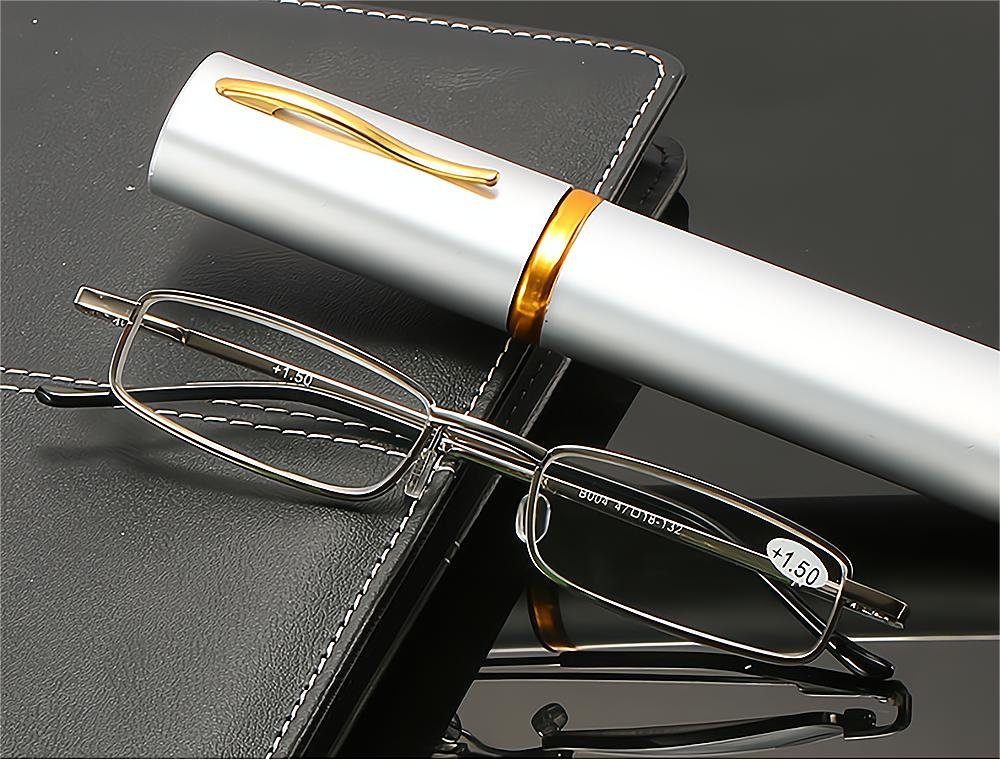 PACIEA Lesebrille Damen Herren Anti Blaulicht Ultraleicht Rechteckig Schmal