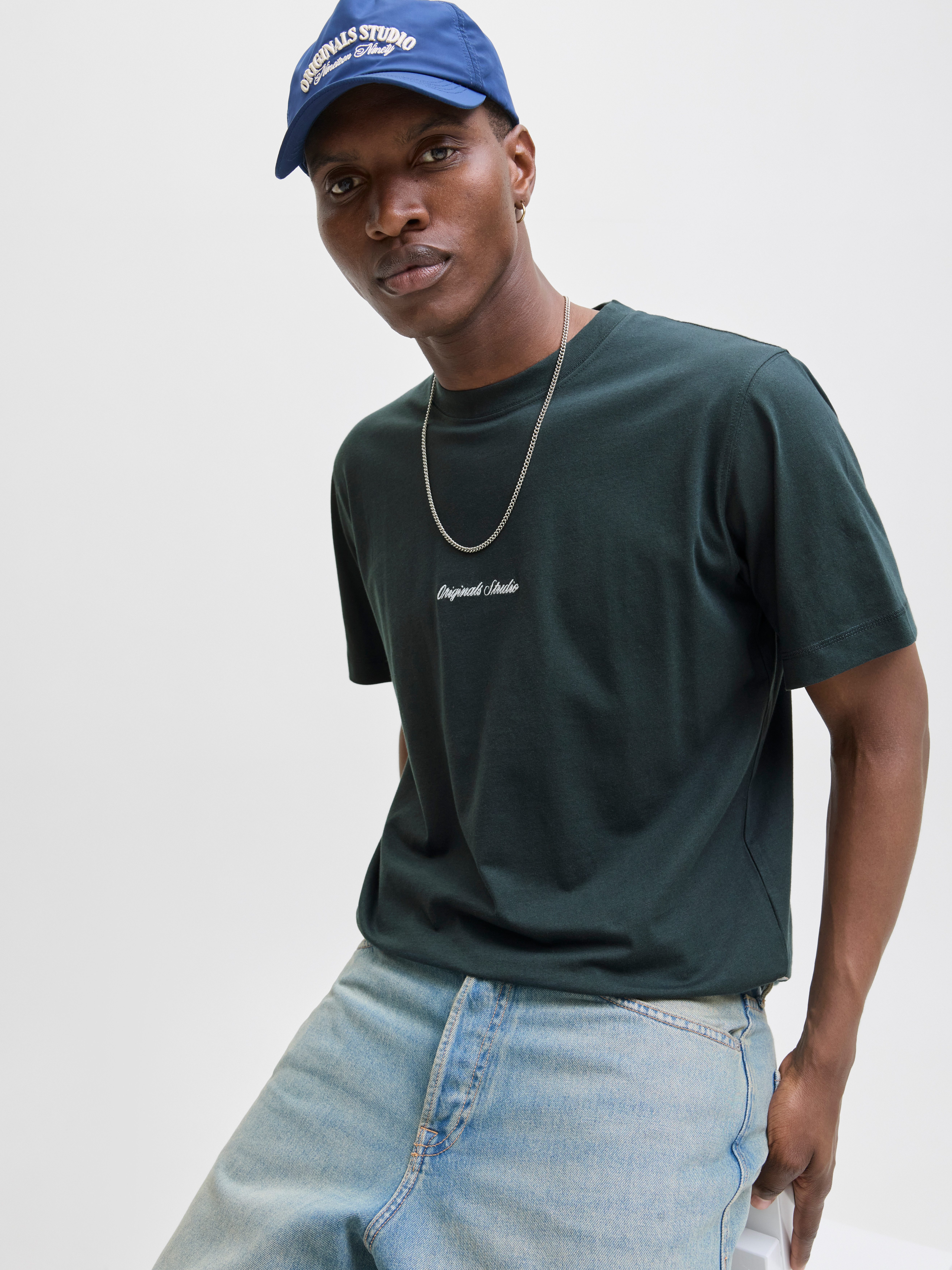 Jack & Jones Herren Rundhals T-Shirt JORNORREBRO EMB TEE SS CREW NECK - Rel günstig online kaufen