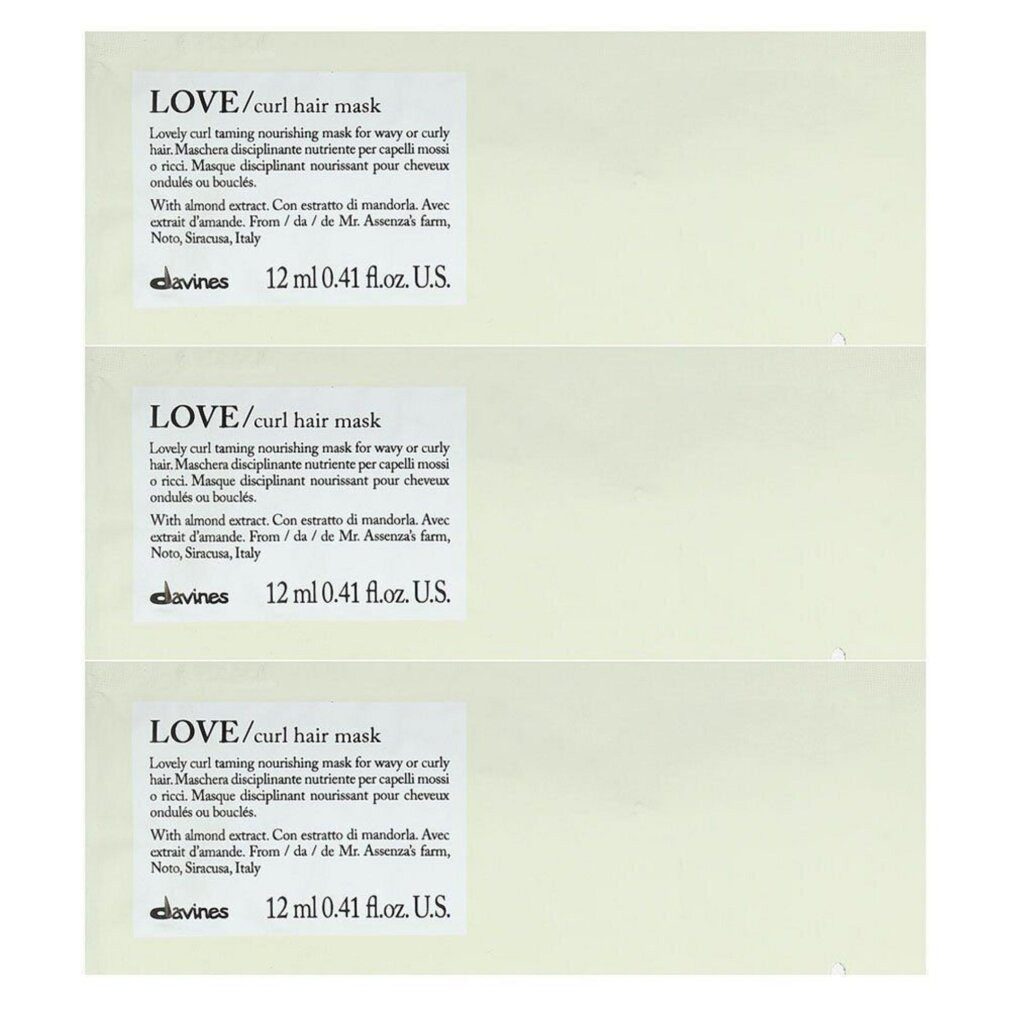 Davines Haarpflege-Set, Love, Crememaske zur Haarbehandlung
