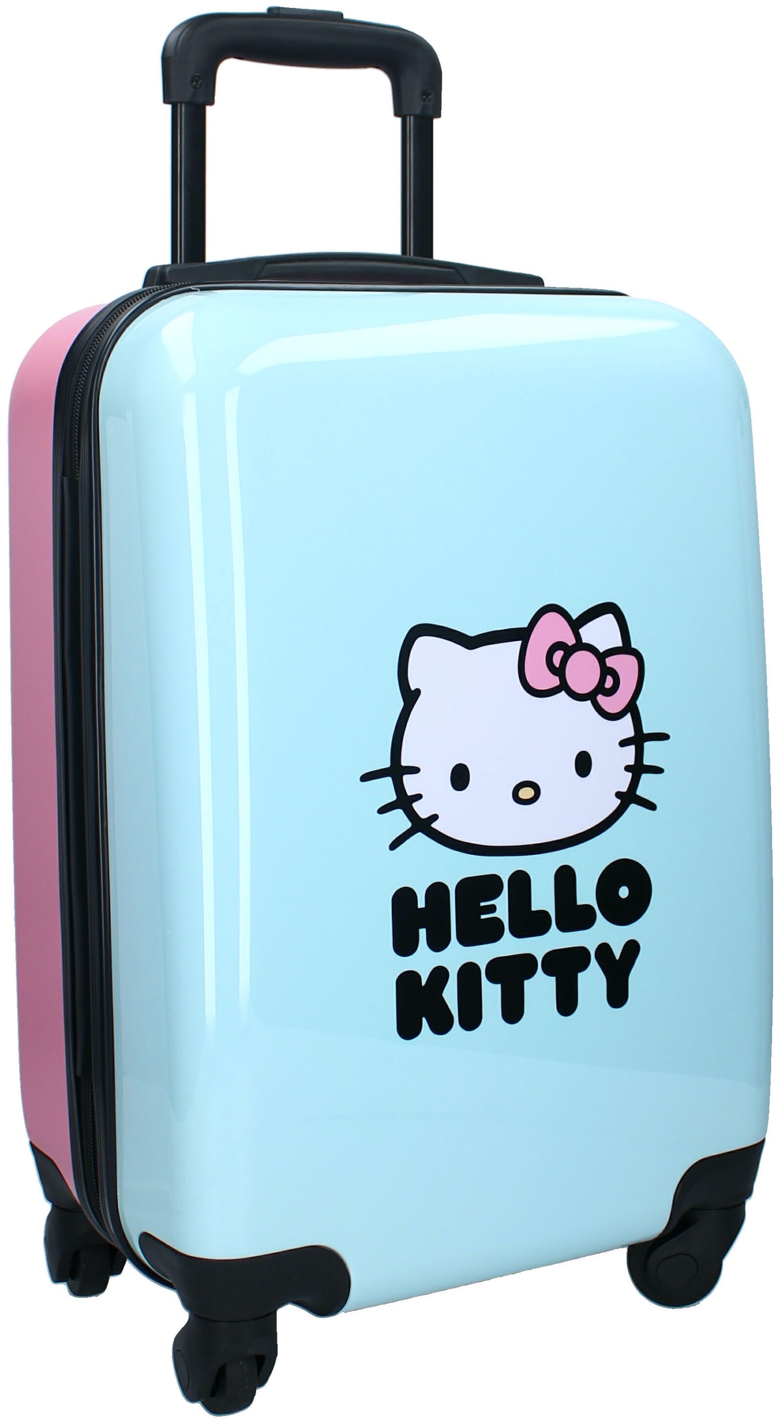 Hello Kitty Kinderkoffer Trolley Koffer 32 L Kindertrolley Trolly Kinder Handgepäck Mädchen, Qualitätsware, Leicht, ABS-Hartschale, 4 Rollen 360°
