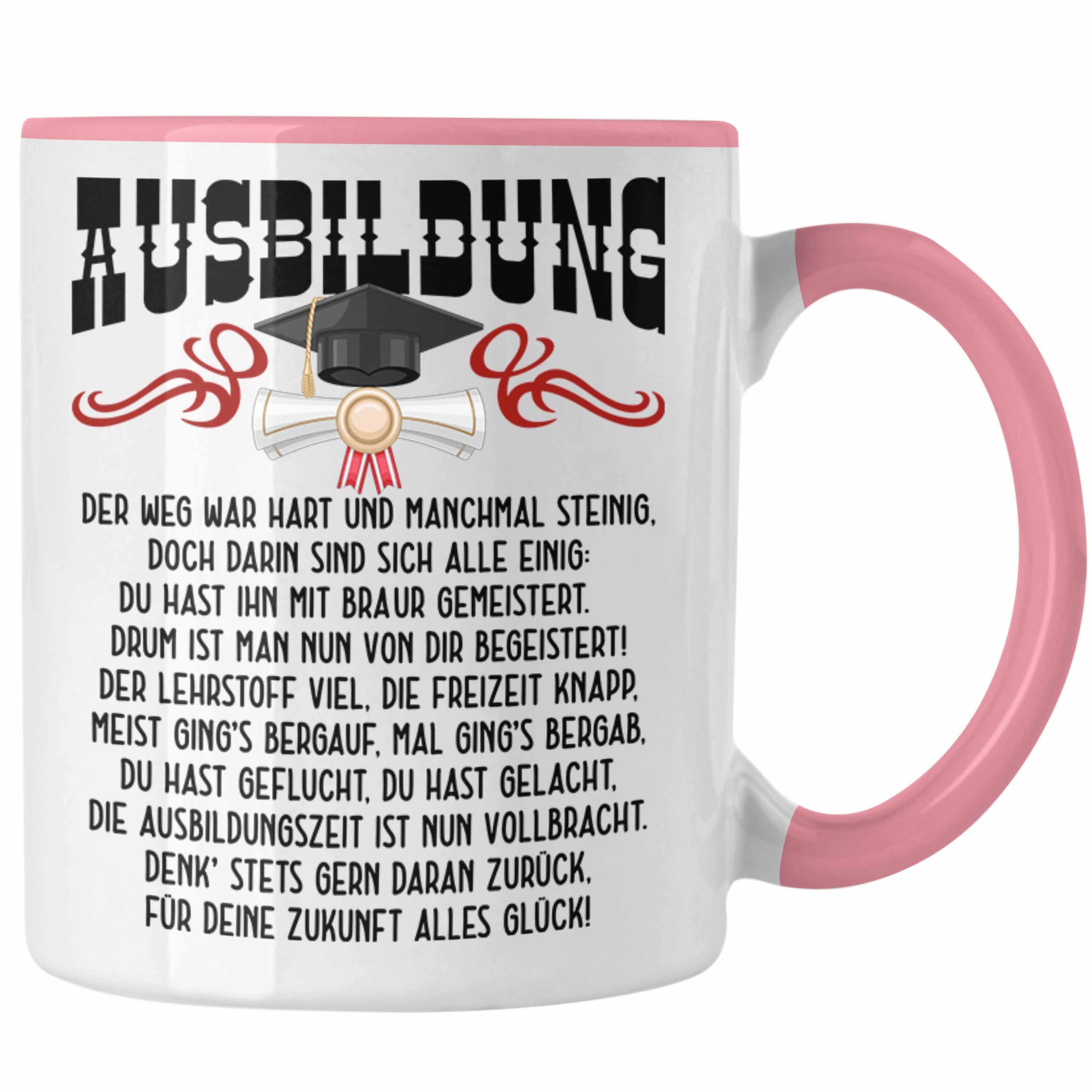„Ausbildung Bestanden“ Tasse – Geschenkidee Für Absolventen, Spülmaschinenfest, Beidseitig Bedruckt
