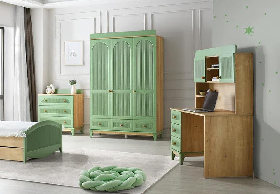 Jugendzimmer-Set Komplettmöbelset für Jugendliche in modernem Design mit Stauraum
