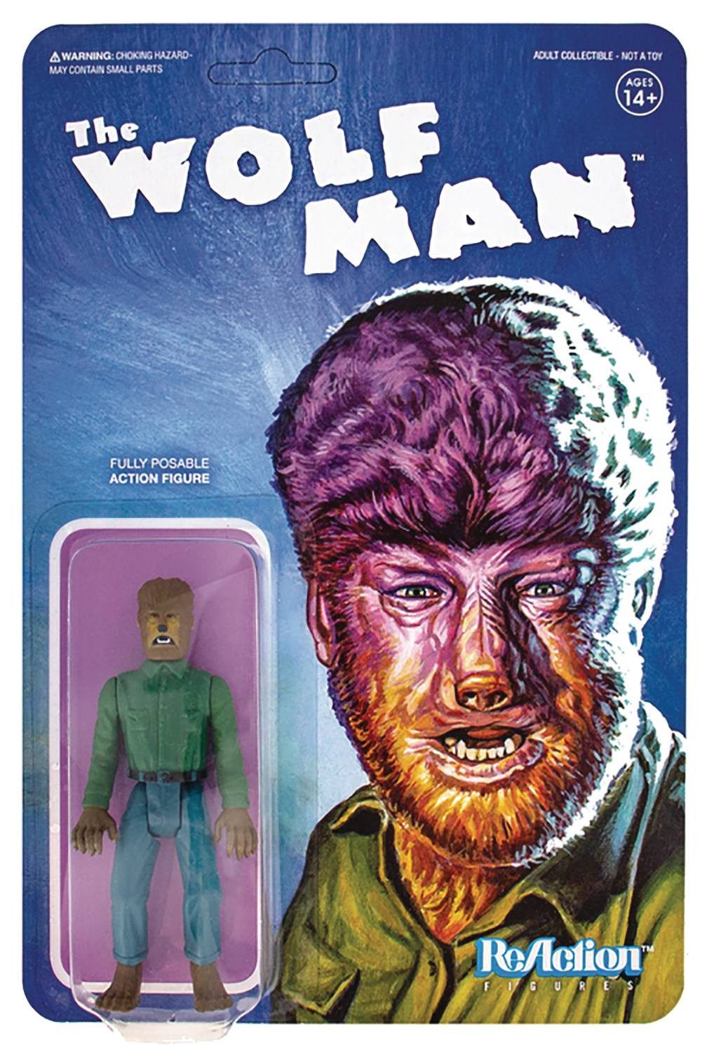 Super7 Actionfigur UNIVERSAL MONSTERS WOLFMAN REACTION ACTIONFIGUR