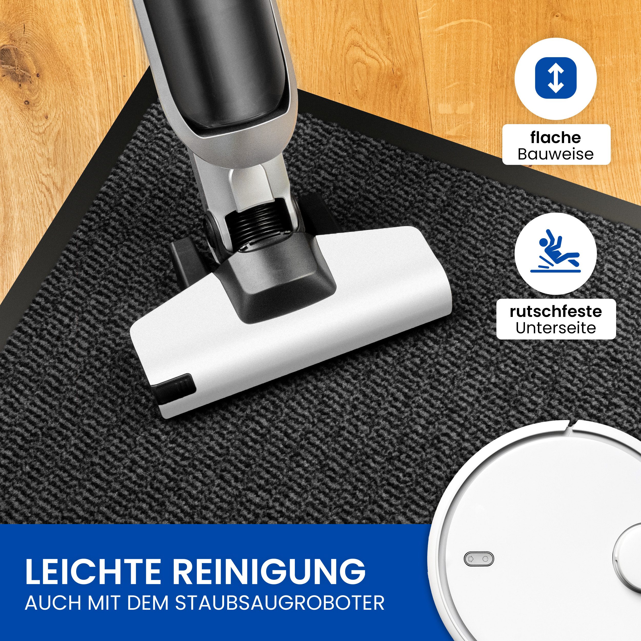 Gentle North Fußmatte für Innen & Außen - Schmutzfangmatte, Innen und Außen - rutschfest - waschbar - strapazierfähig