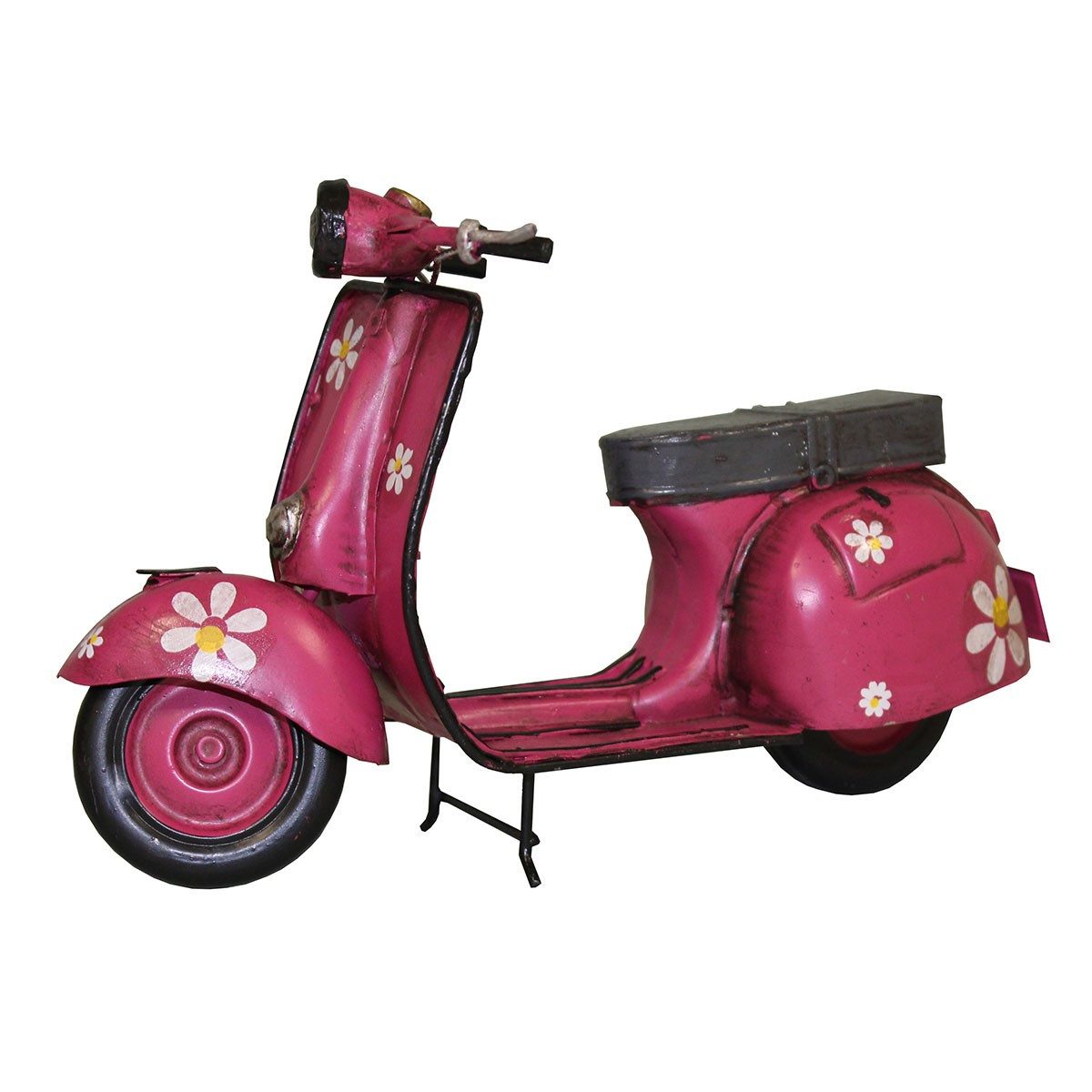 Modellmotorrad Antic Line Nostalgie Motorroller Roller Pink Metall L= 20,5cm