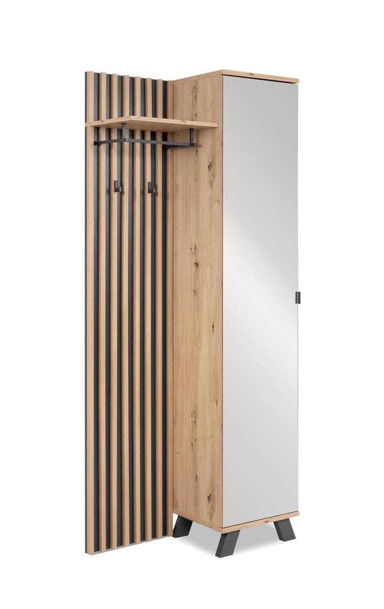 möbelvita Kompaktgarderobe Kompaktgarderobe Jakarta 42A in Dekor Artisan Oa günstig online kaufen