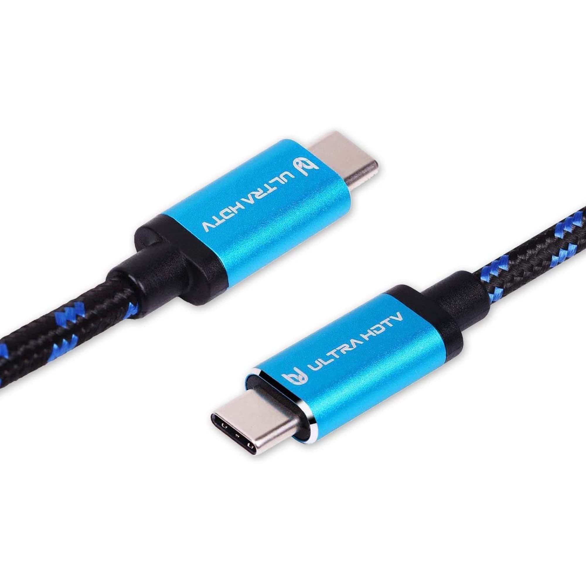 UltraHDTV USB 3.1 Lade-Kabel Typ-C GEN2 USB-Ladegerät (1 Meter Daten-Kabel mit E-Mark Chip & 60W (20V 3A) PD Ladeleistung)