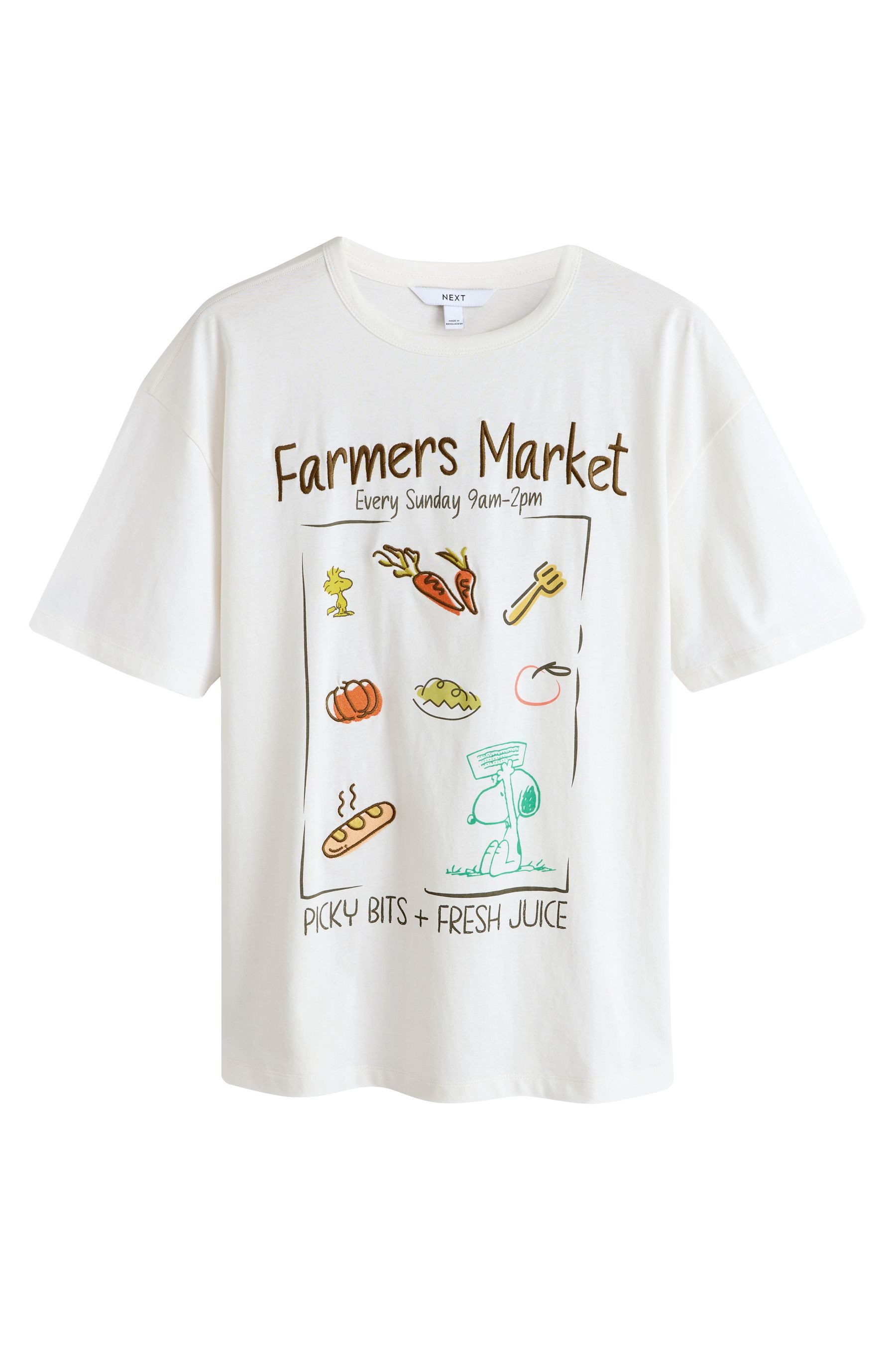 Next T-Shirt Lizenziertes Kurzarm-T-Shirt mit Grafik, Snoopy (1-tlg) günstig online kaufen