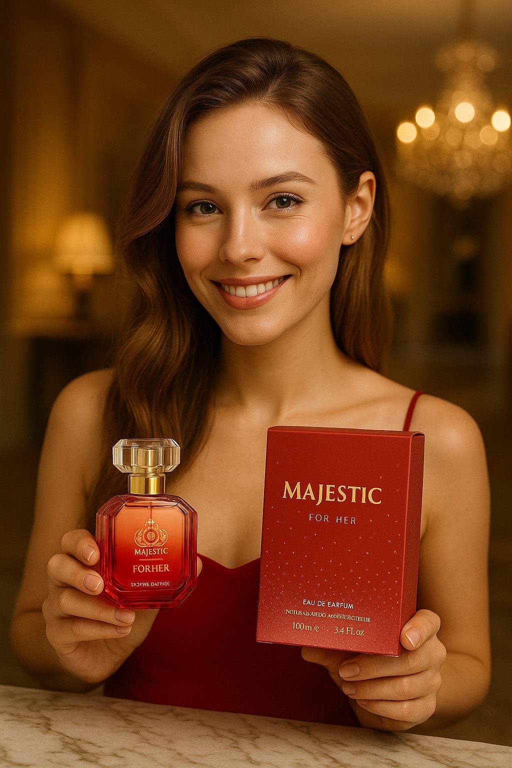 MAJESTIC LONDON Eau de Parfum Majestic for Her Damenduft, Blumig, Sanft, Feminin, e100 ml, Hergestellt in England, Luxuriöser Damenduft, Langanhaltend