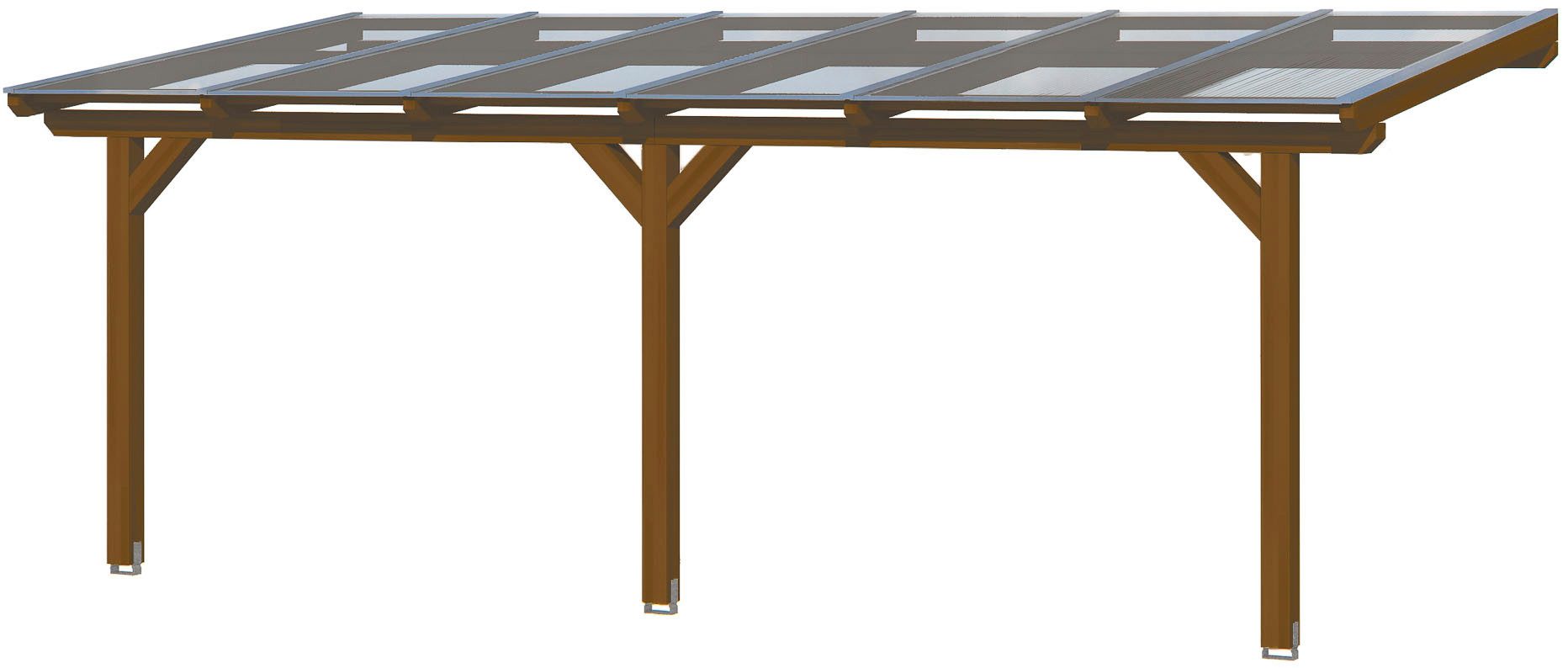Thumbnail - Skanholz Terrassendach Bormio, BxT: 648x300 cm, Bedachung Doppelstegplatten