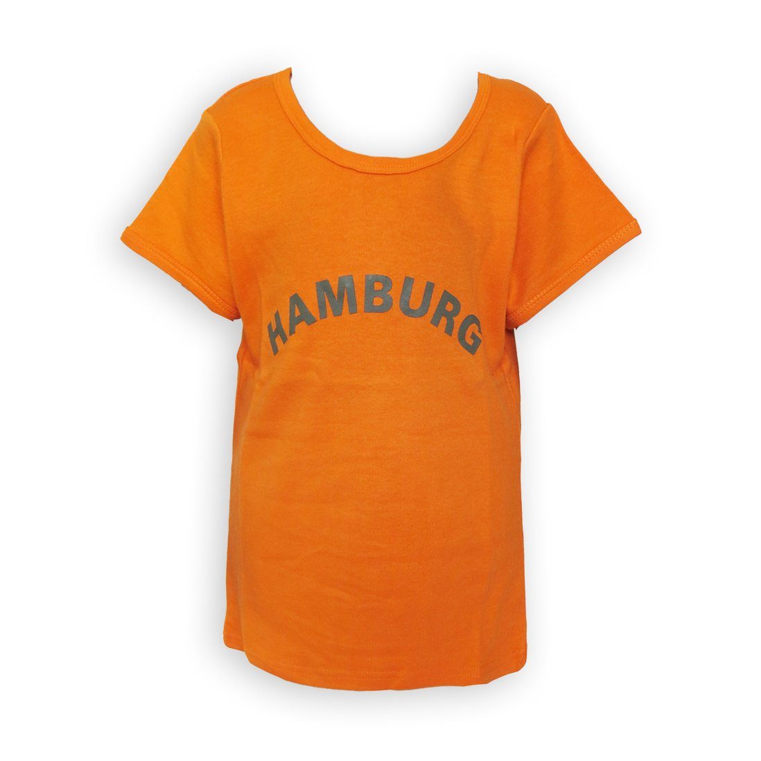 Sonia Originelli T-Shirt Shirt Top für Mädchen Teens mit Hamburg Aufdruck orange