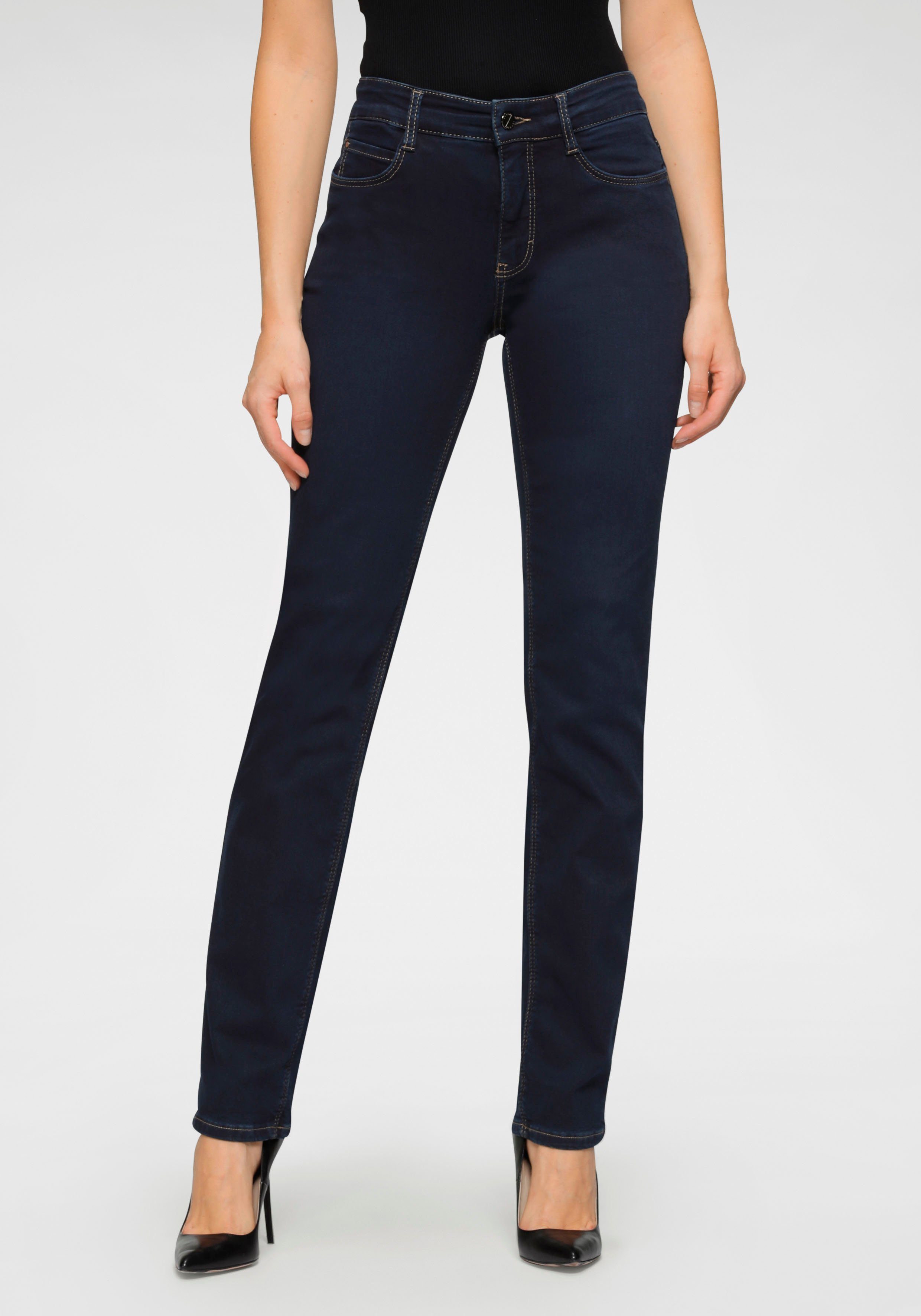 Stretch-Jeans dark für perfekten Sitz den Dream mit blue used MAC Stretch