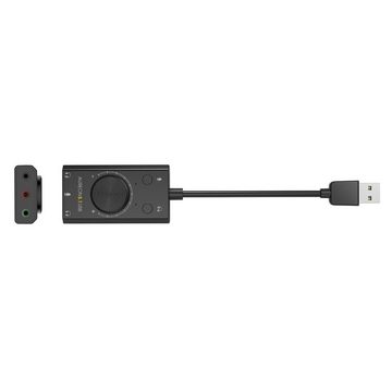 Terratec AUREON 5.1 USB USB-Soundkarte, Externe Soundkarte, Ersatzsoundkarte, Lautstärkeregler, Plug & Play