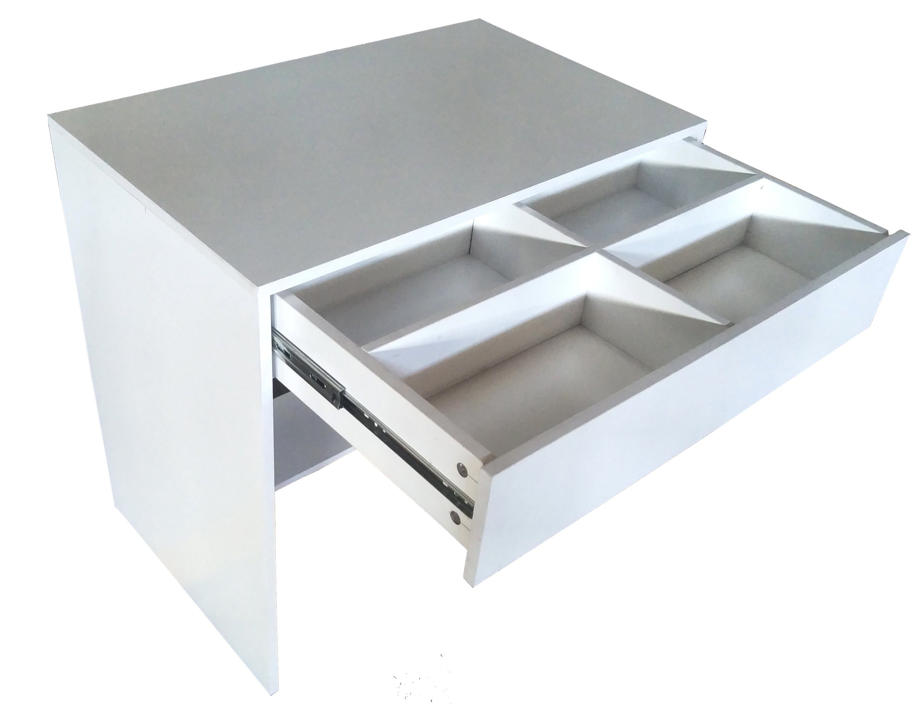 VCM Schreibtisch Nitolda Computertisch B. 77 x T. 50 x H. 75 cm, Klappbarer Wandschreibtisch für kleine Räume, für Büro und Homeoffice – Bild 2 von 2