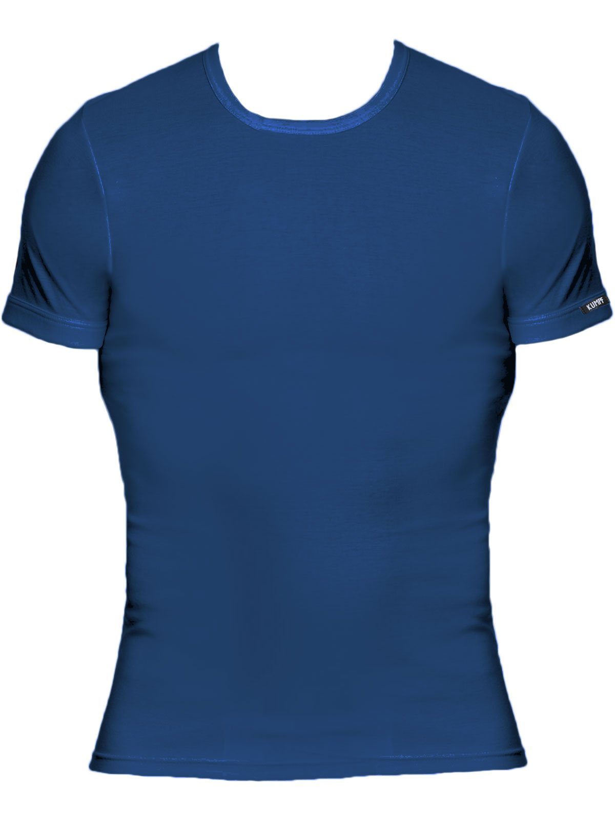 4-St) 4er Bio Unterziehshirt hohe darkblue (Spar-Set, KUMPF Herren schwarz Cotton T-Shirt Sparpack Markenqualität